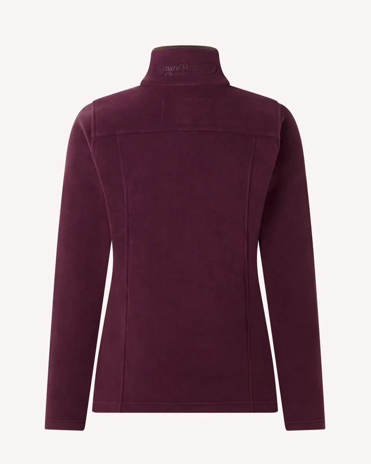 Bernard Weatherill Womens 1/4 Zip Fleece Jacket Aubergine - Malford_of_London_Tailoring_Archive