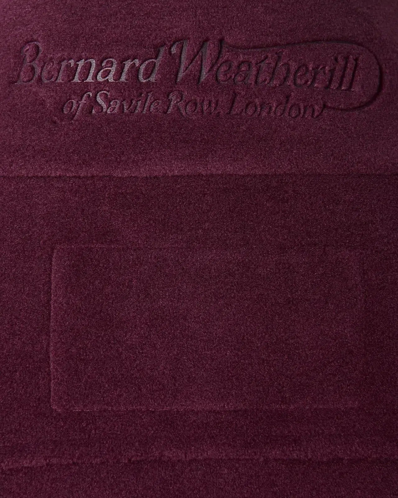 Bernard Weatherill Womens 1/4 Zip Fleece Jacket Aubergine - Malford_of_London_Tailoring_Archive