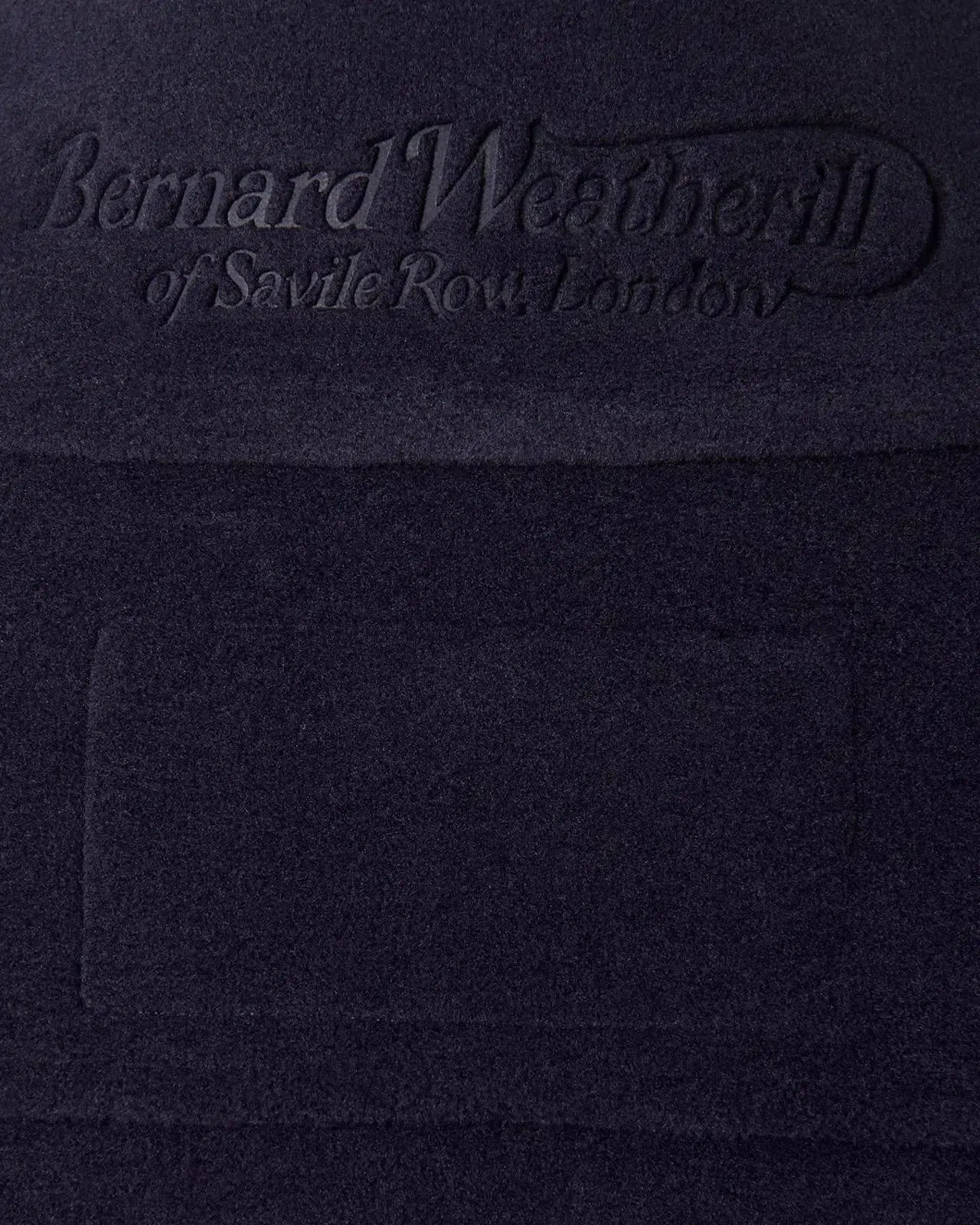Bernard Weatherill Womens 1/4 Zip Fleece Jacket Dark Navy - Malford_of_London_Tailoring_Archive