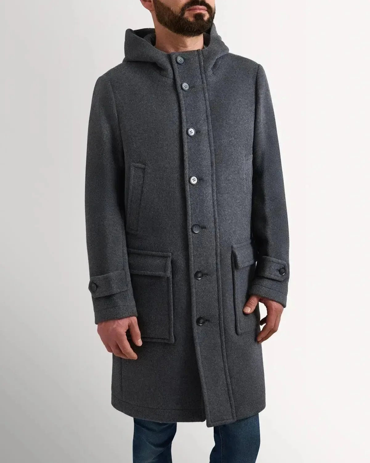 Bernard Weatherill Wool Cashmere Parker Grey - Malford_of_London_Tailoring_Archive
