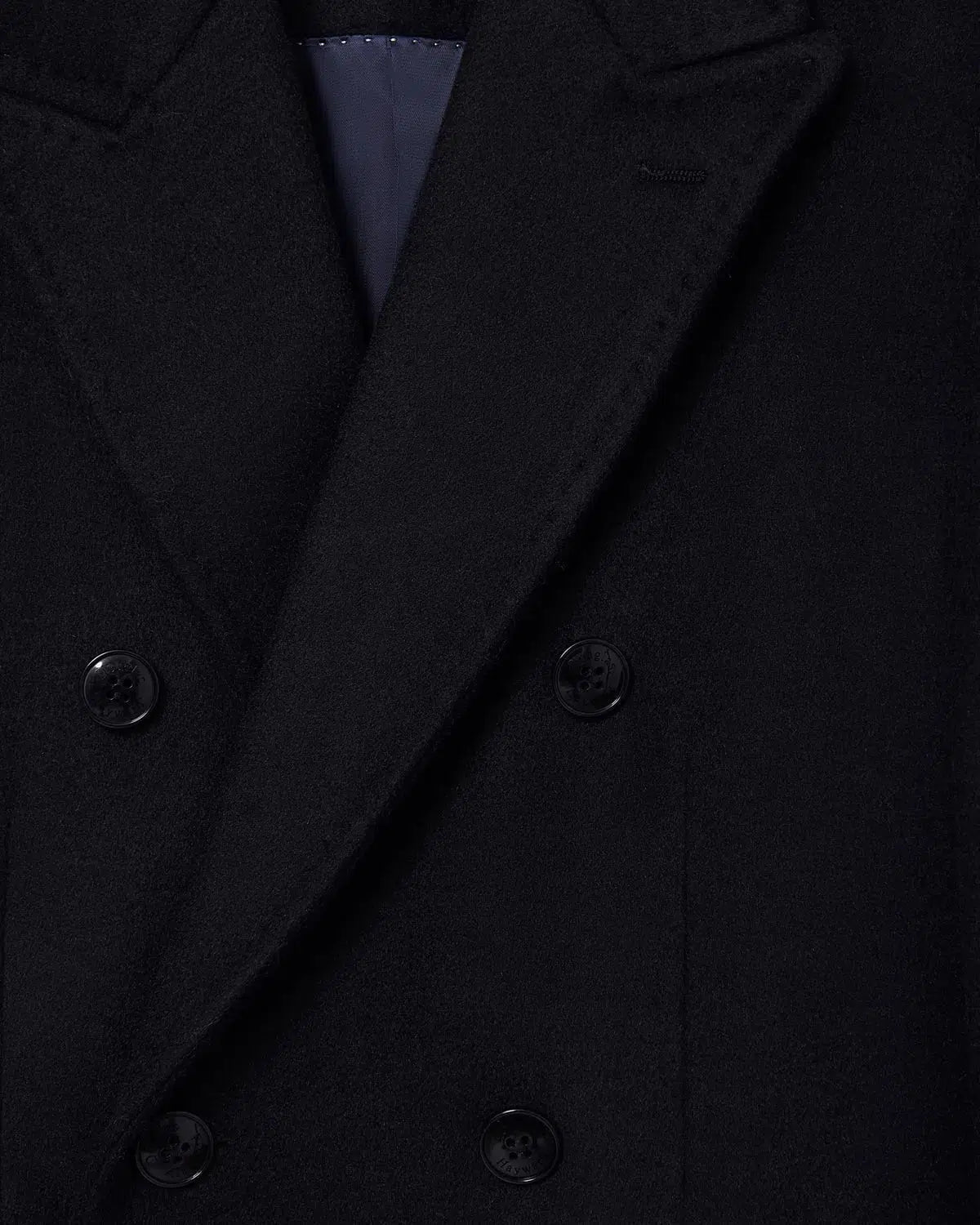 Douglas Haywood Classic DB Cashmere Overcoat Navy – Savile Row Menswear Outlet | Malford of London