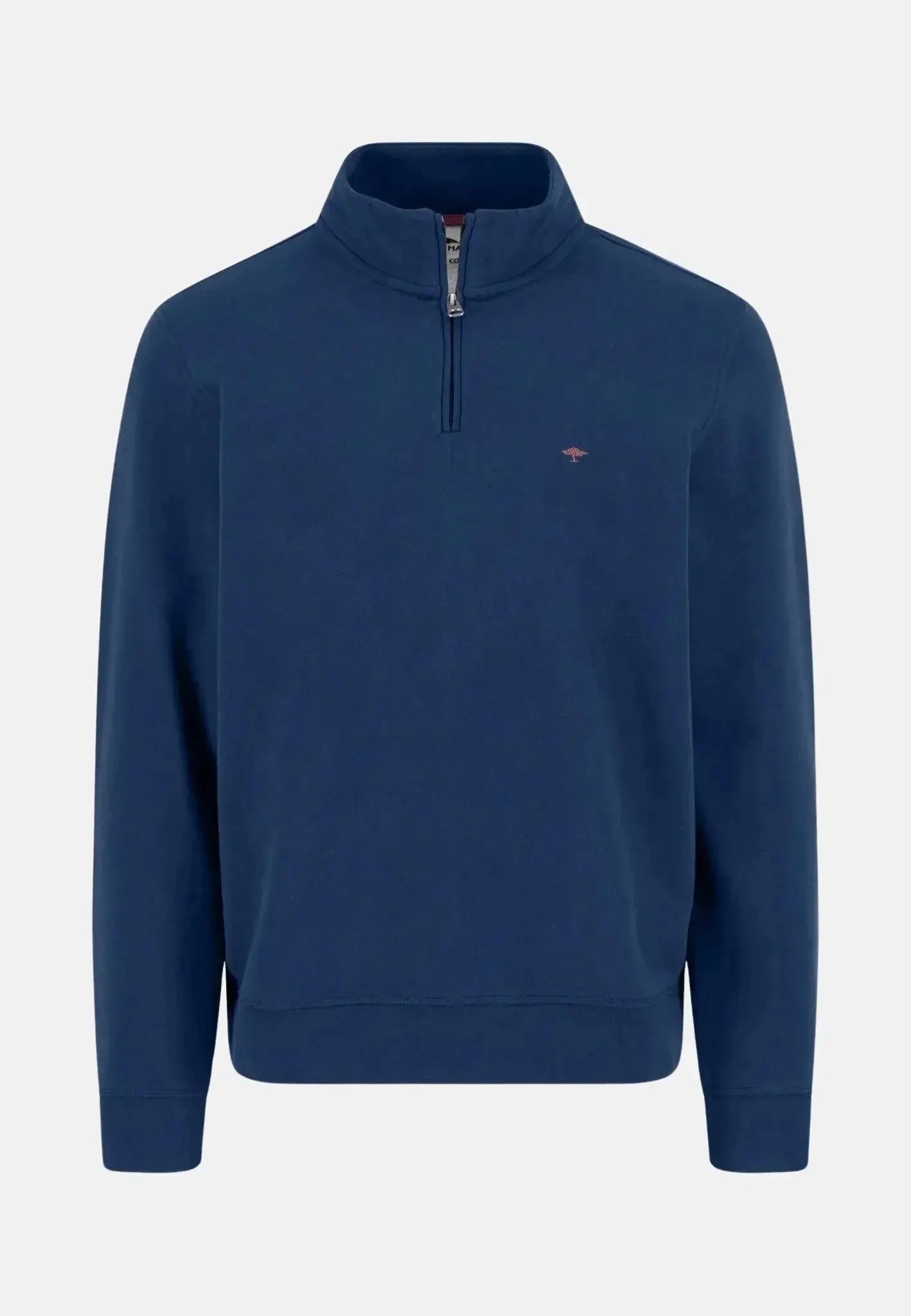 Fynch - Hatton 1/4 Zip Stand Collar Cotton Sweat Midnight – Tailored Menswear | Malford of London
