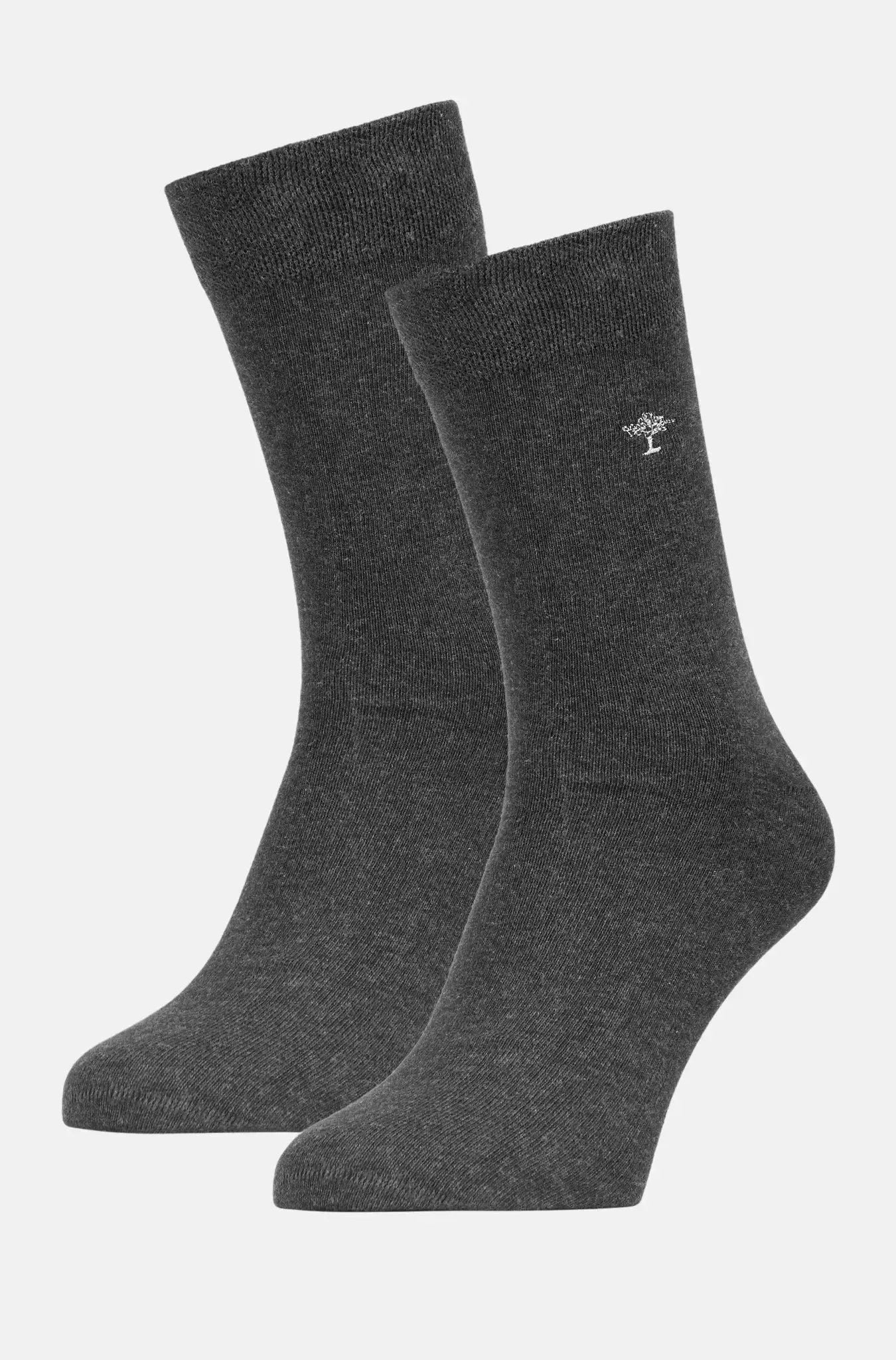 Fynch - Hatton 2 - Pack Logo Embroidery Socks Anthracite – Tailored Menswear | Malford of London