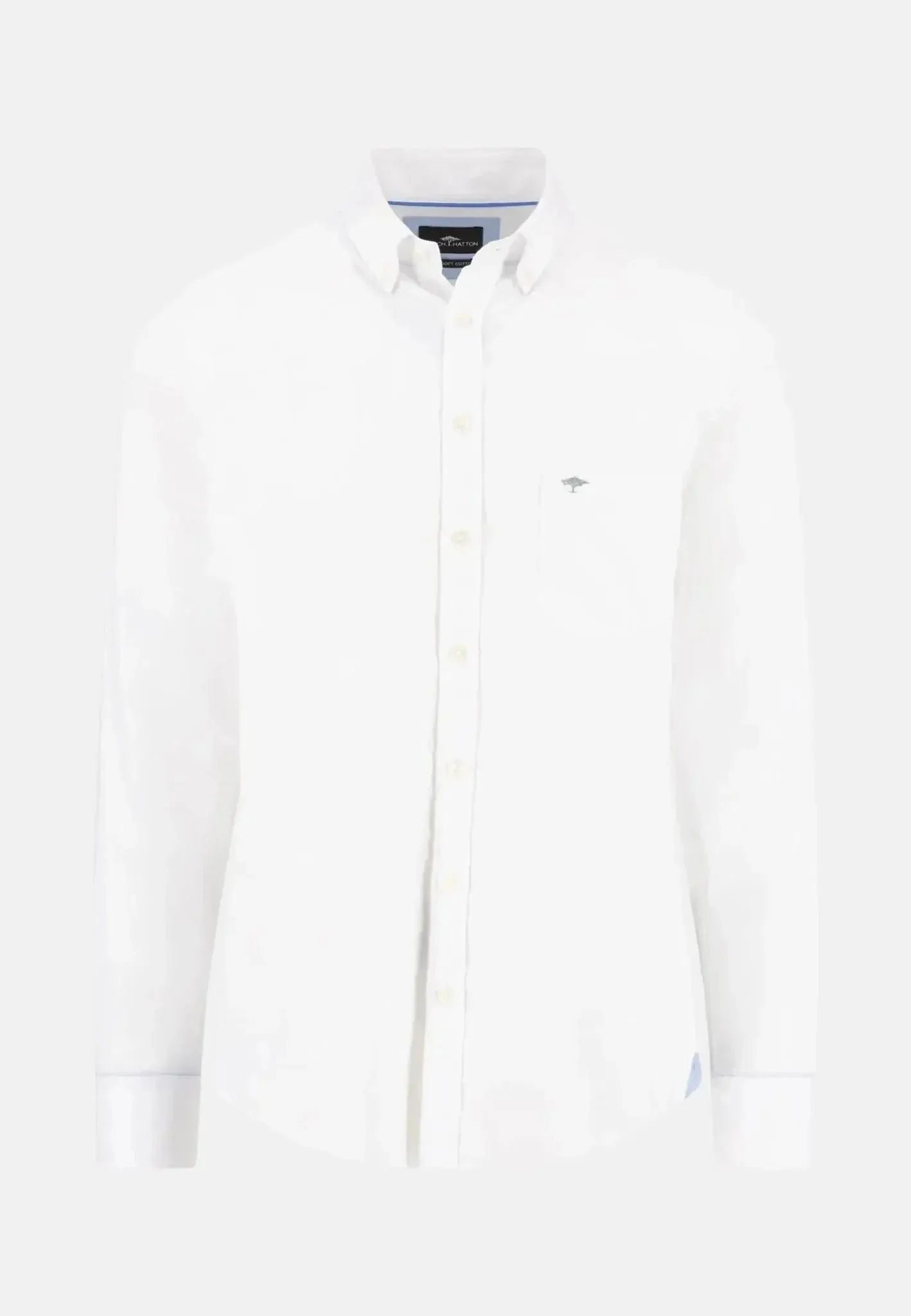 Fynch - Hatton Essential Textured Dobby Shirt White – Tailored Menswear | Malford of London