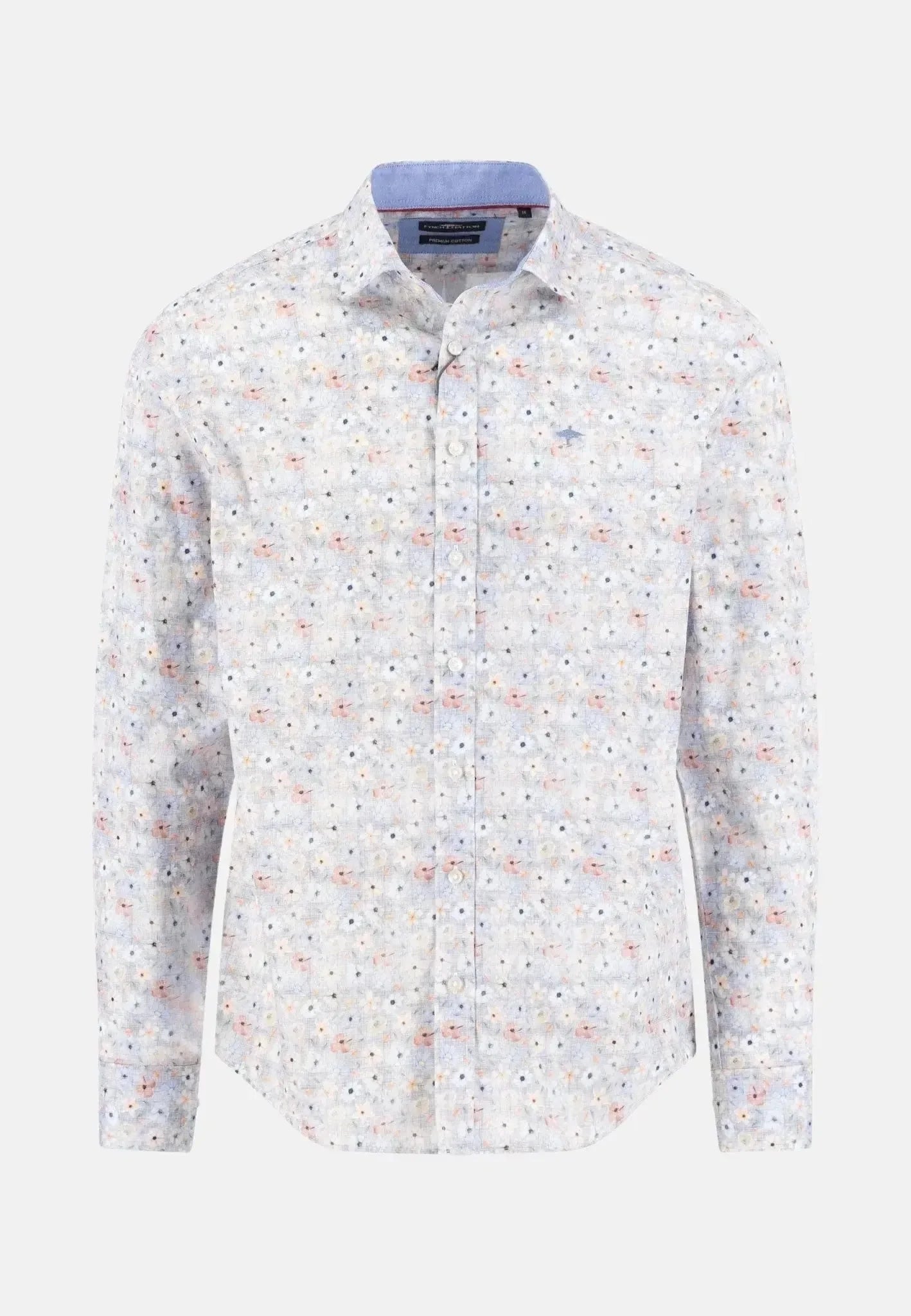 Fynch - Hatton Floral Kent Collar Shirt Peach – Tailored Menswear | Malford of London