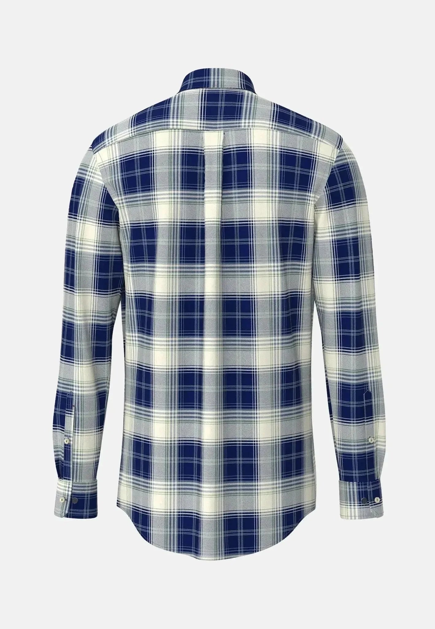 Fynch - Hatton Modern Flannel Check Shirt Navy – Tailored Menswear | Malford of London