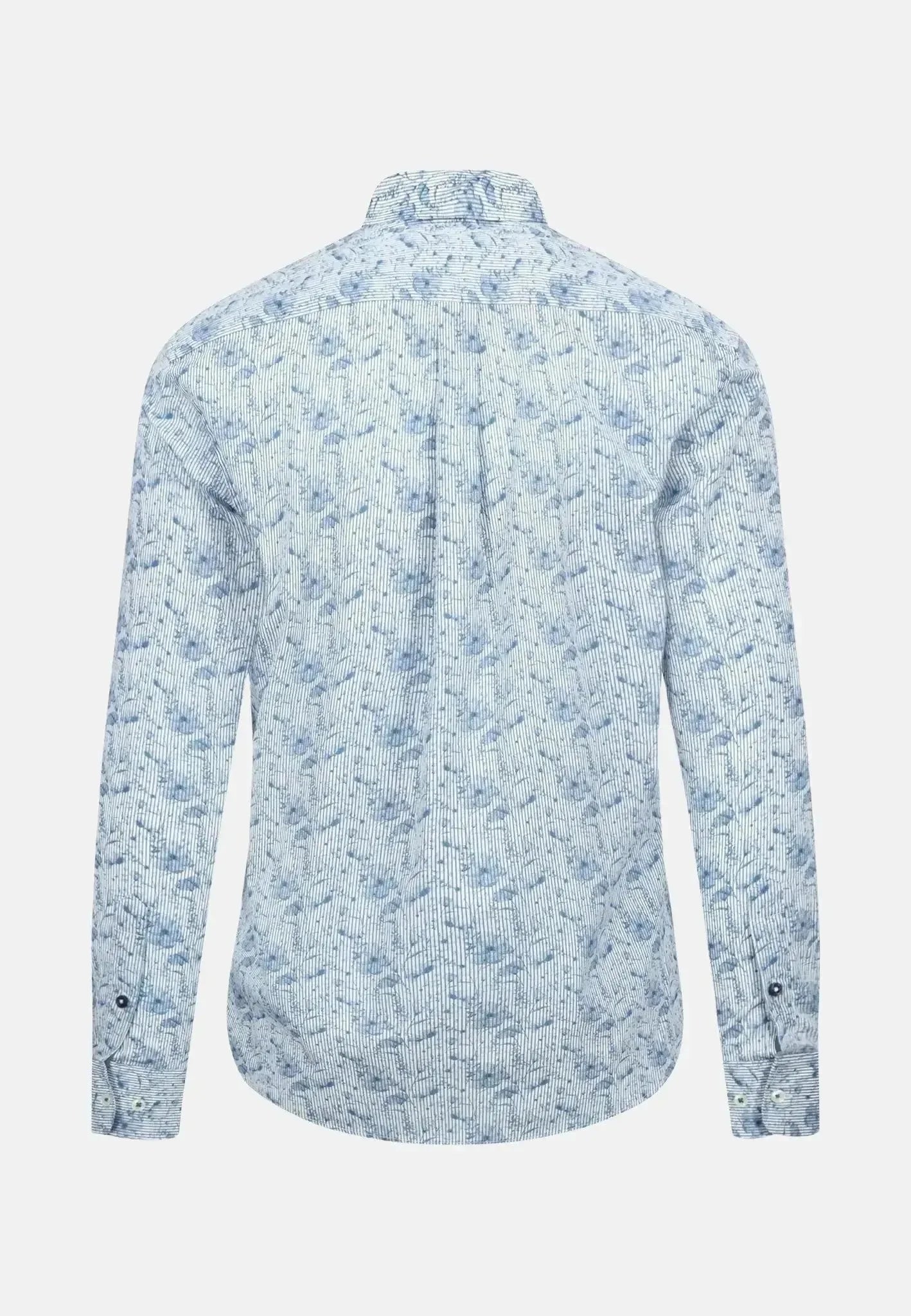 Fynch - Hatton Premium Flowers Print Shirt Cloud Blue – Tailored Menswear | Malford of London