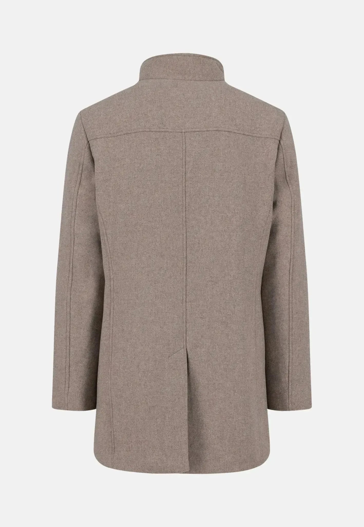 Fynch - Hatton Standcollar Insert Wool Mix Coat Sand – Tailored Menswear | Malford of London