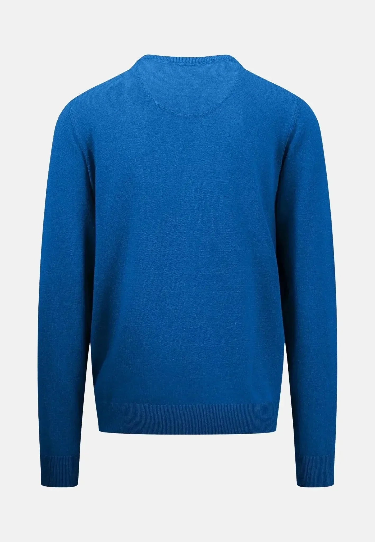 Fynch - Hatton Superfine Cotton Crewneck Knit Strong Blue – Tailored Menswear | Malford of London