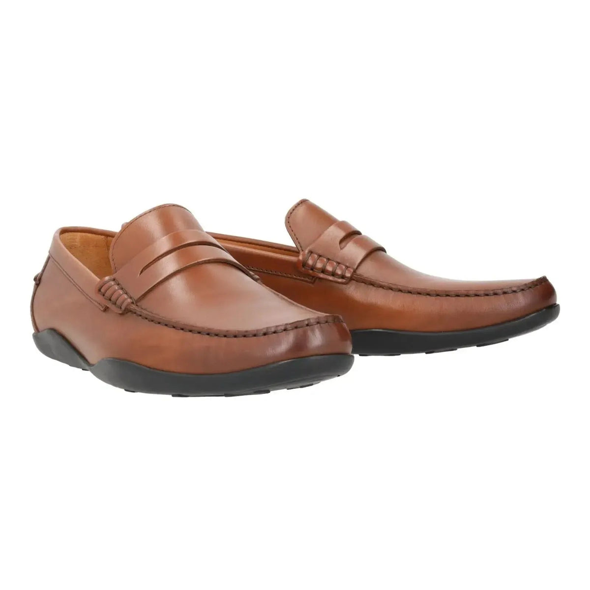 Harrys Of London Basel 3D Artisan Calf Cigar Rubber Black - Malford_of_London_Tailoring_Archive