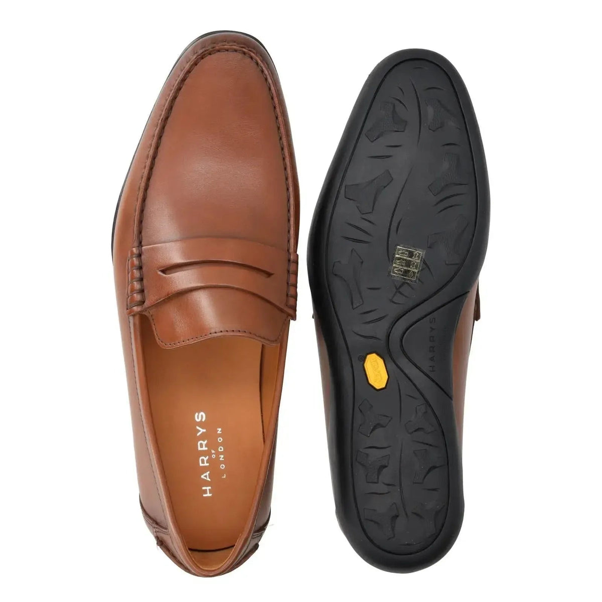Harrys Of London Basel 3D Artisan Calf Cigar Rubber Black - Malford_of_London_Tailoring_Archive