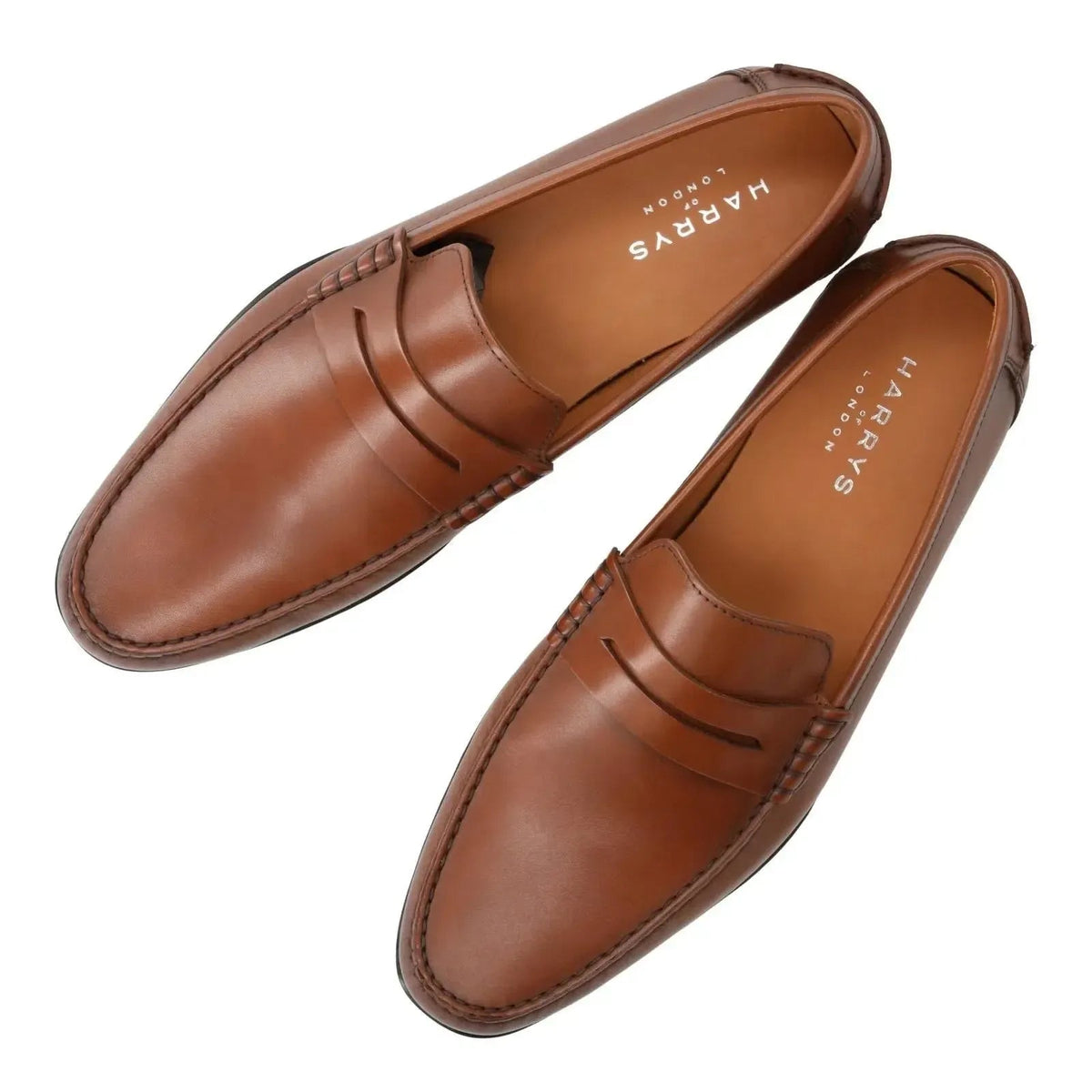 Harrys Of London Basel 3D Artisan Calf Cigar Rubber Black - Malford_of_London_Tailoring_Archive