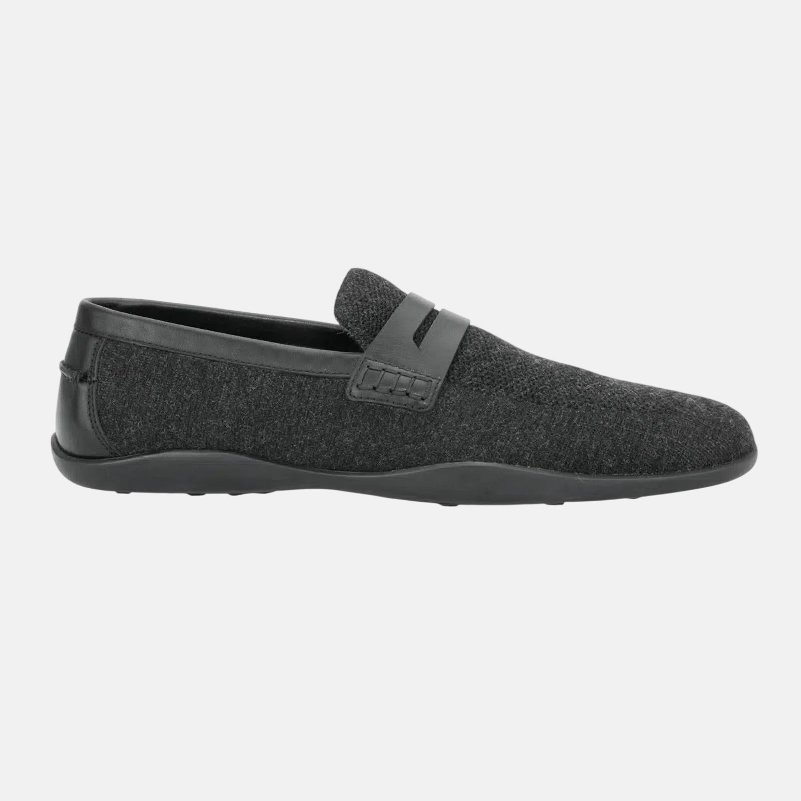 Harrys Of London Basel F Kudu Loafer Charcoal – Tailored Menswear | Malford of London