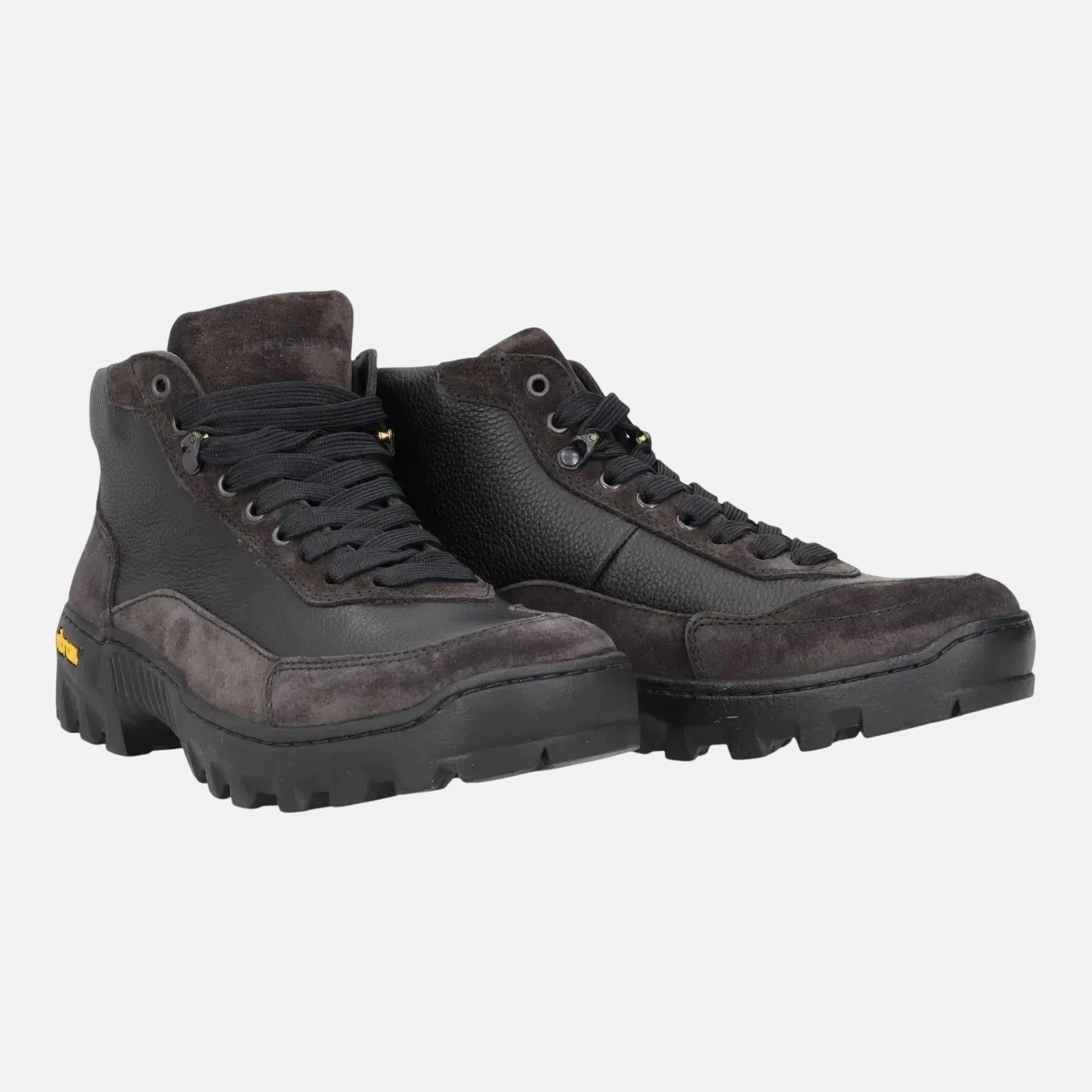 Harrys Of London Eccles Suede Milled Leather Walking Boot Charcoal Black – Savile Row Menswear Outlet | Malford of London