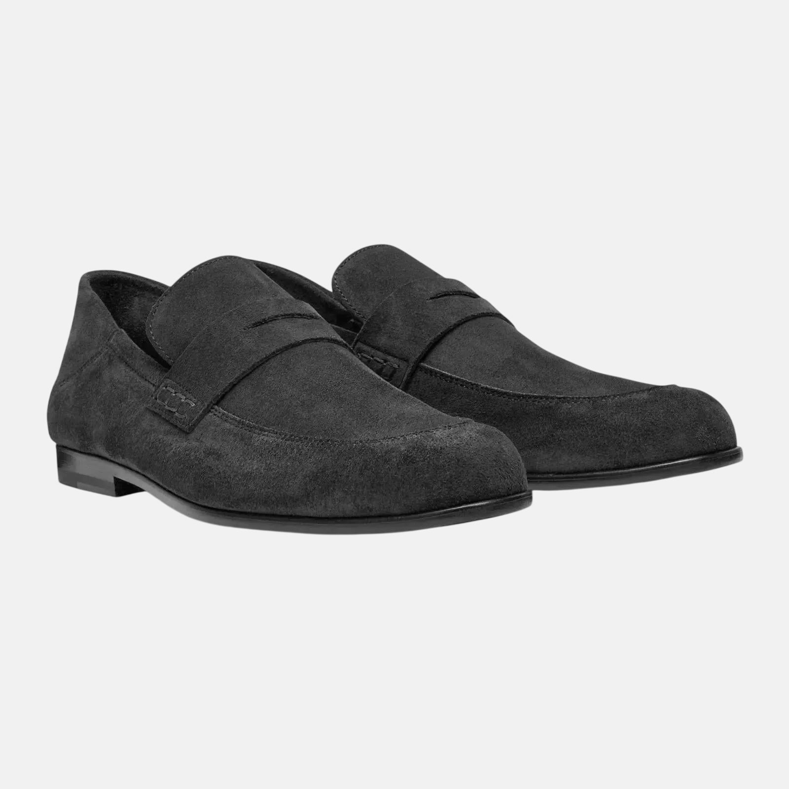 Harrys Of London Edward Soft F Suede Shoe Black – Savile Row Menswear Outlet | Malford of London