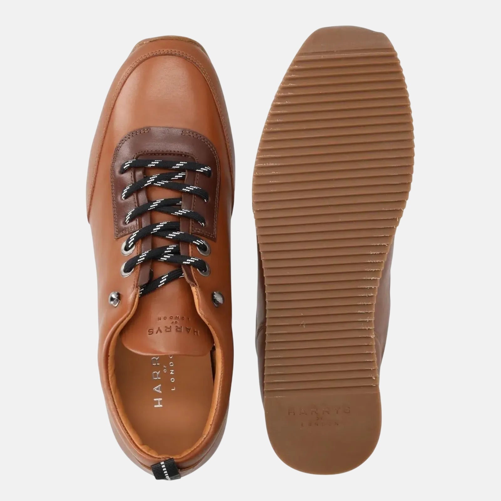 Harrys Of London Speedplay Artisan Calf Cigar - Dark Brown Hiker Sole Nat/Blk/Wht – Savile Row Menswear Outlet | Malford of London