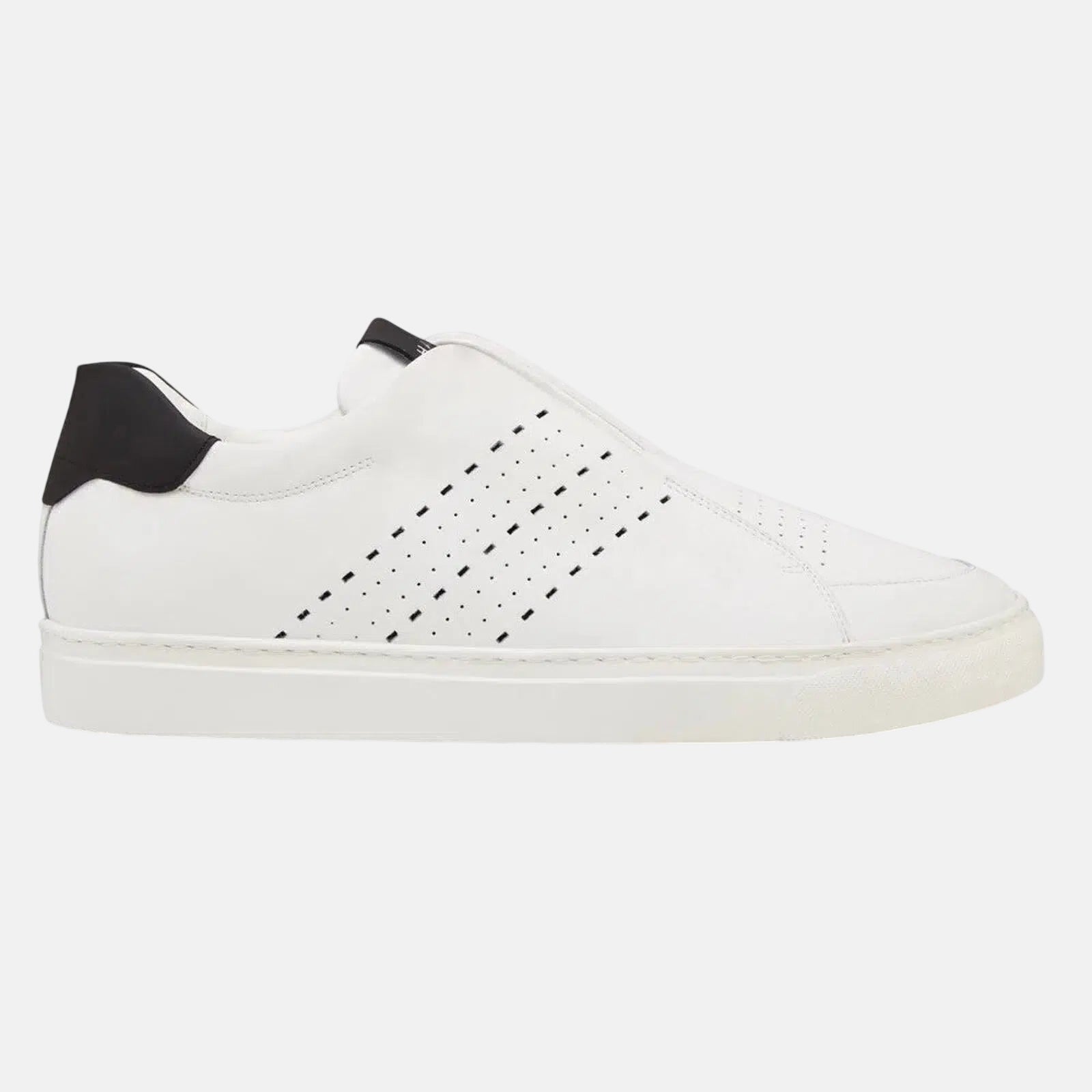 Harrys Of London Track Tech Leather Trainer Black - White – Tailored Menswear | Malford of London