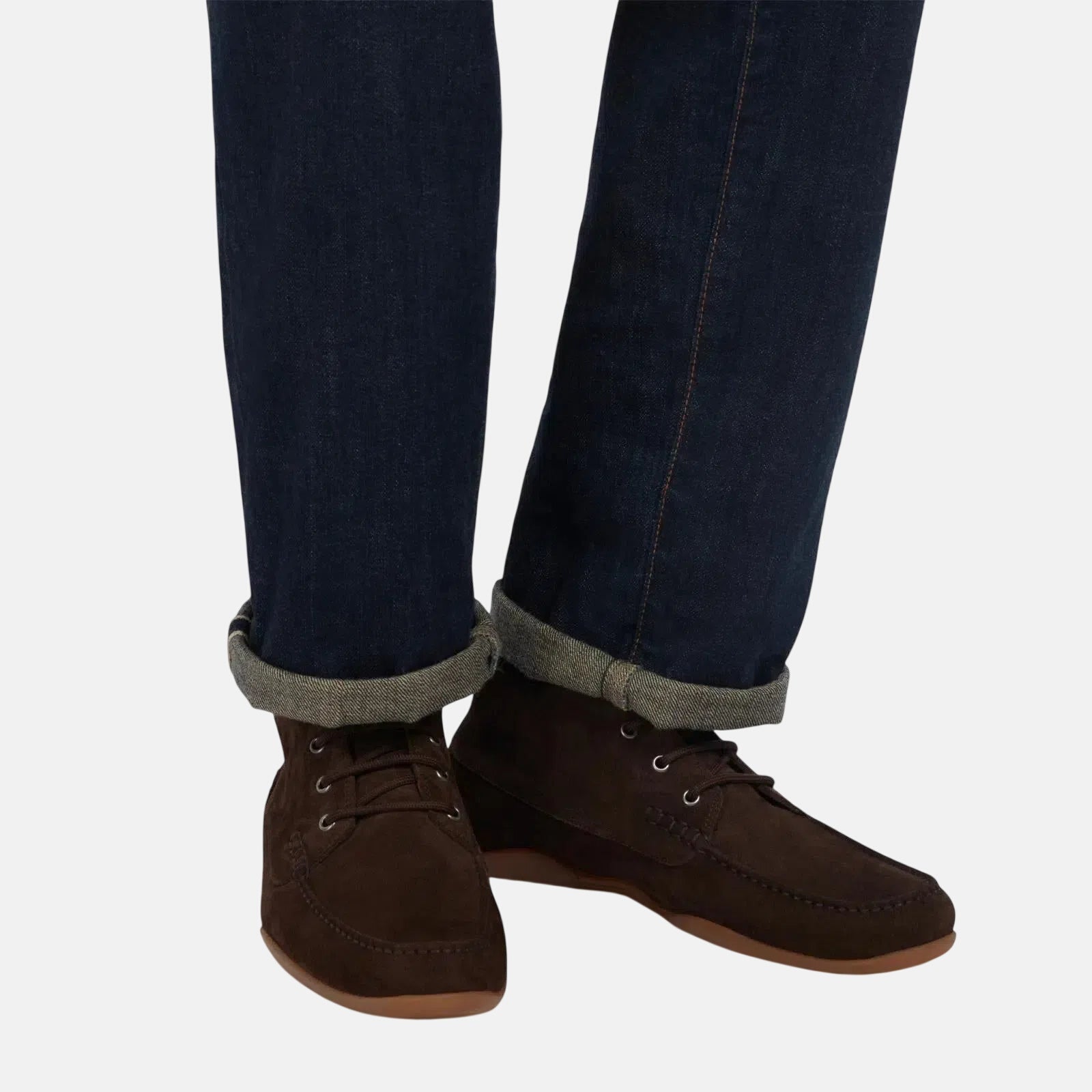Harrys Of London Walter Suede Espresso Rubber Honey – Savile Row Menswear Outlet | Malford of London