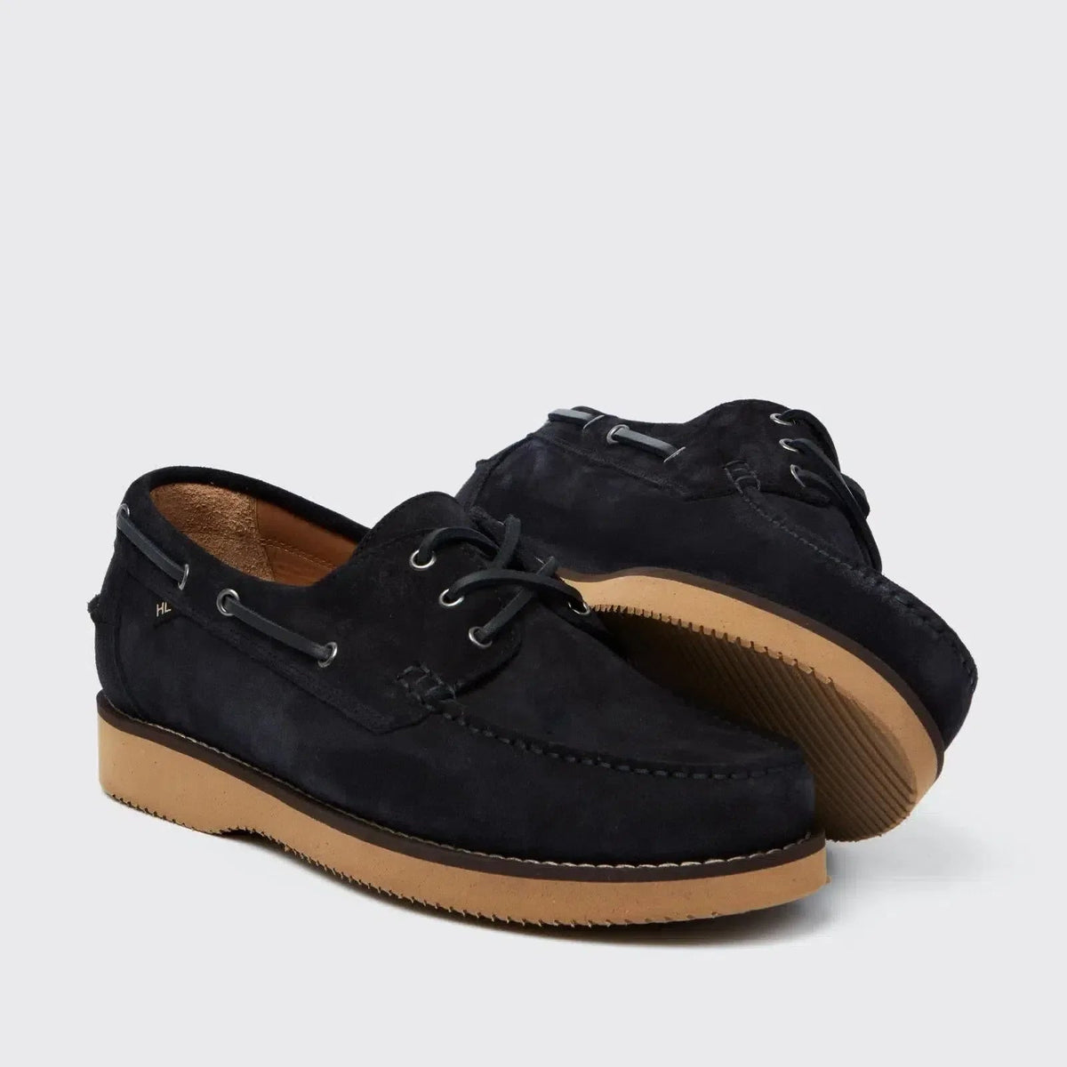 Harrys Of London Yates Suede Shoes Dark Navy - Malford_of_London_Tailoring_Archive
