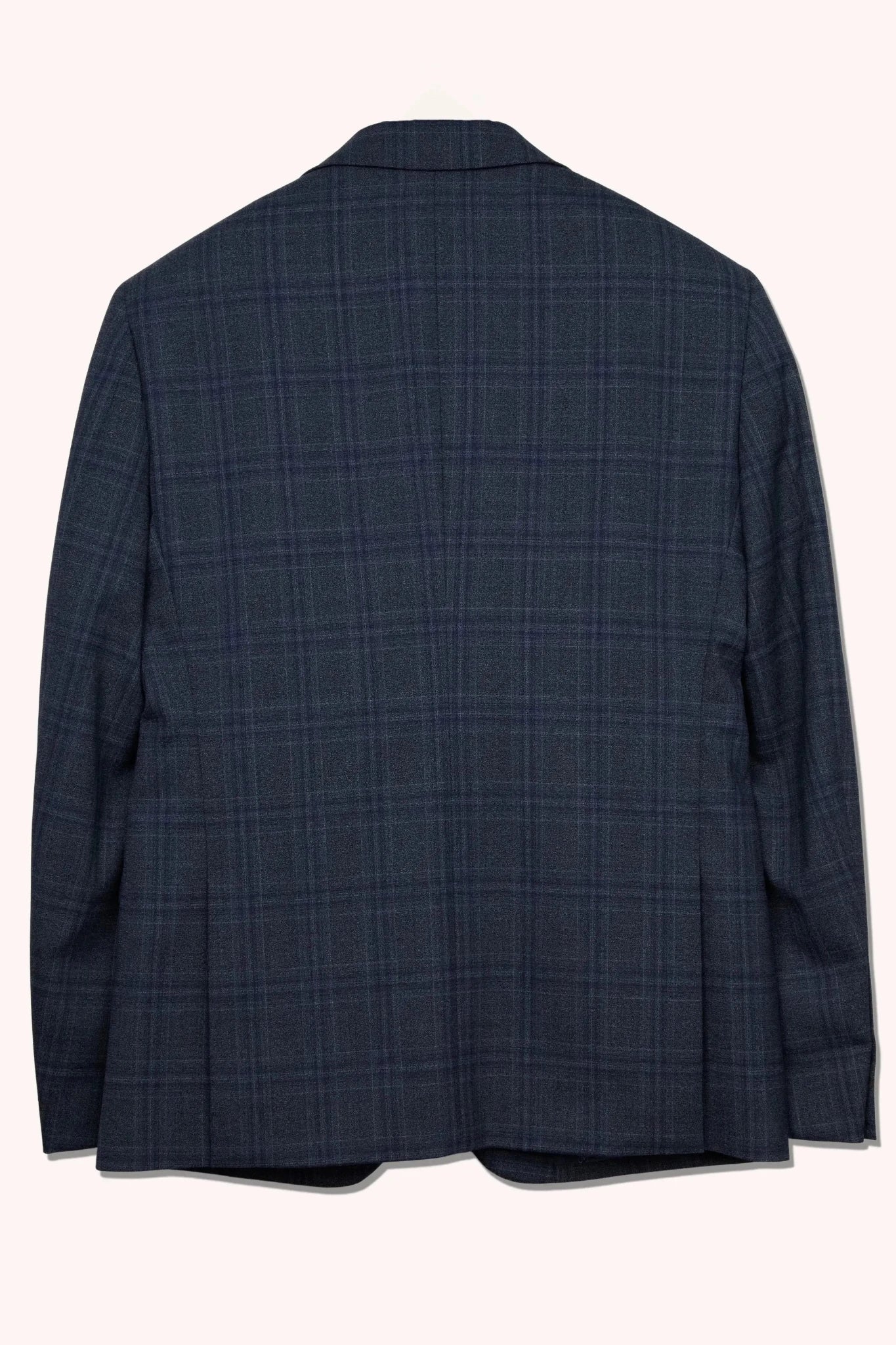 John Varvatos Single Breasted Notch Lapel Check Jacket Blue – Savile Row Menswear Outlet | Malford of London