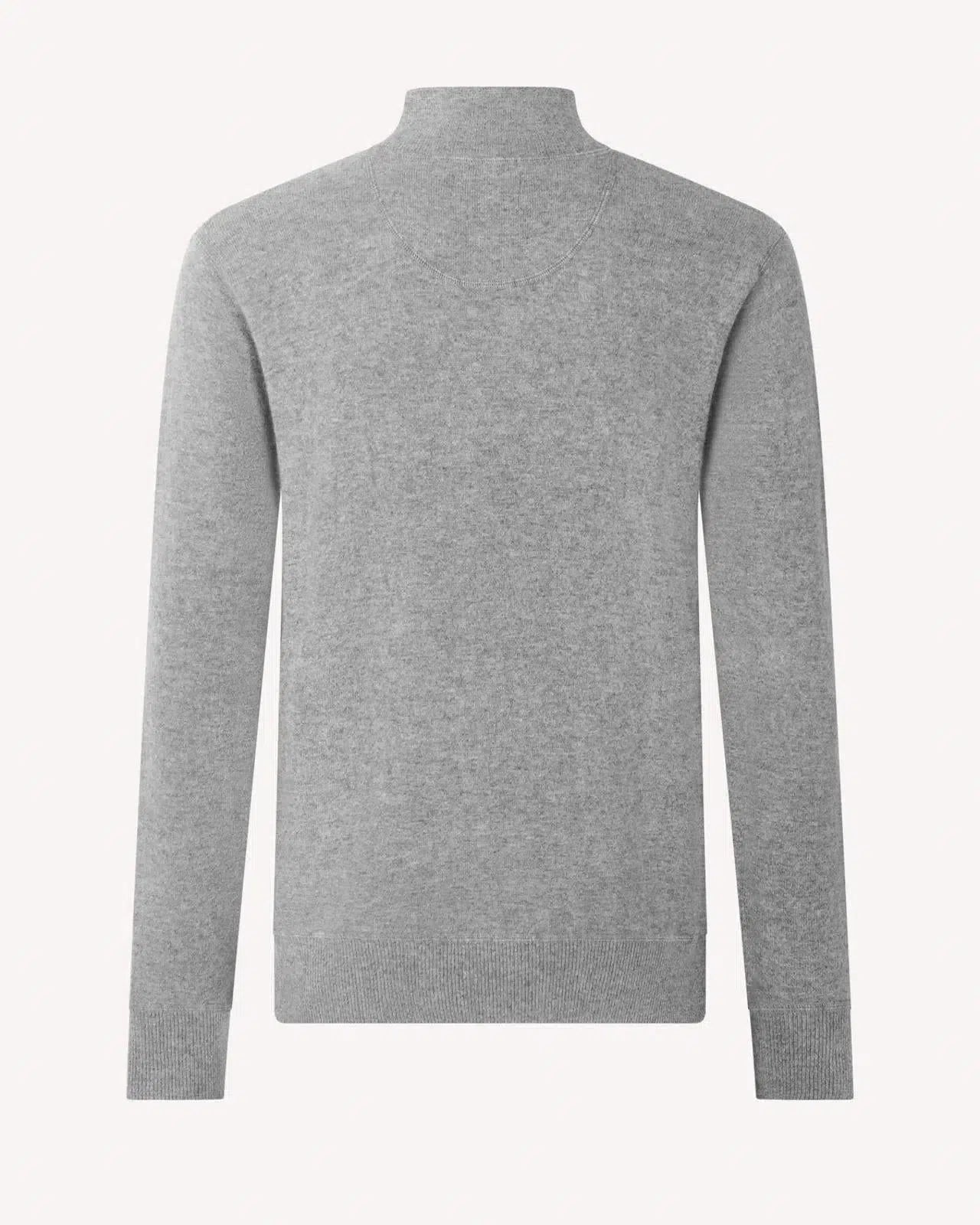 Kilgour Wool/Cashmere Mix 1/4 Zip Jumper Grey Flannel – Savile Row Menswear Outlet | Malford of London