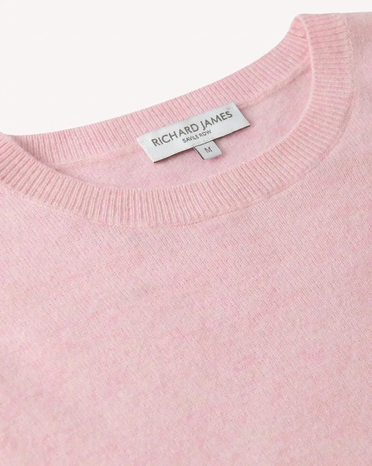 Richard James Cashmere Mix Crewneck Pink - Malford_of_London_Tailoring_Archive