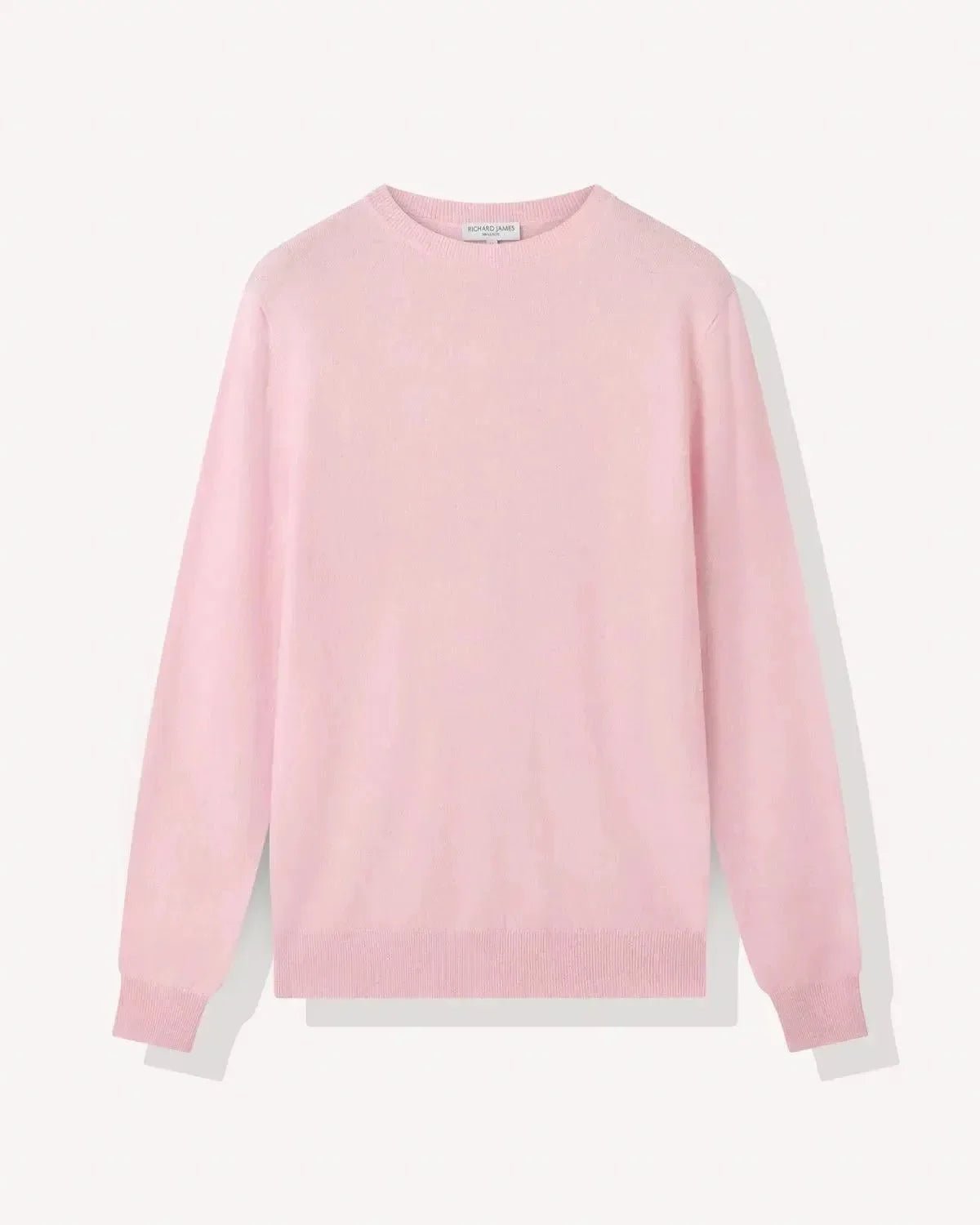 Richard James Cashmere Mix Crewneck Pink - Malford_of_London_Tailoring_Archive