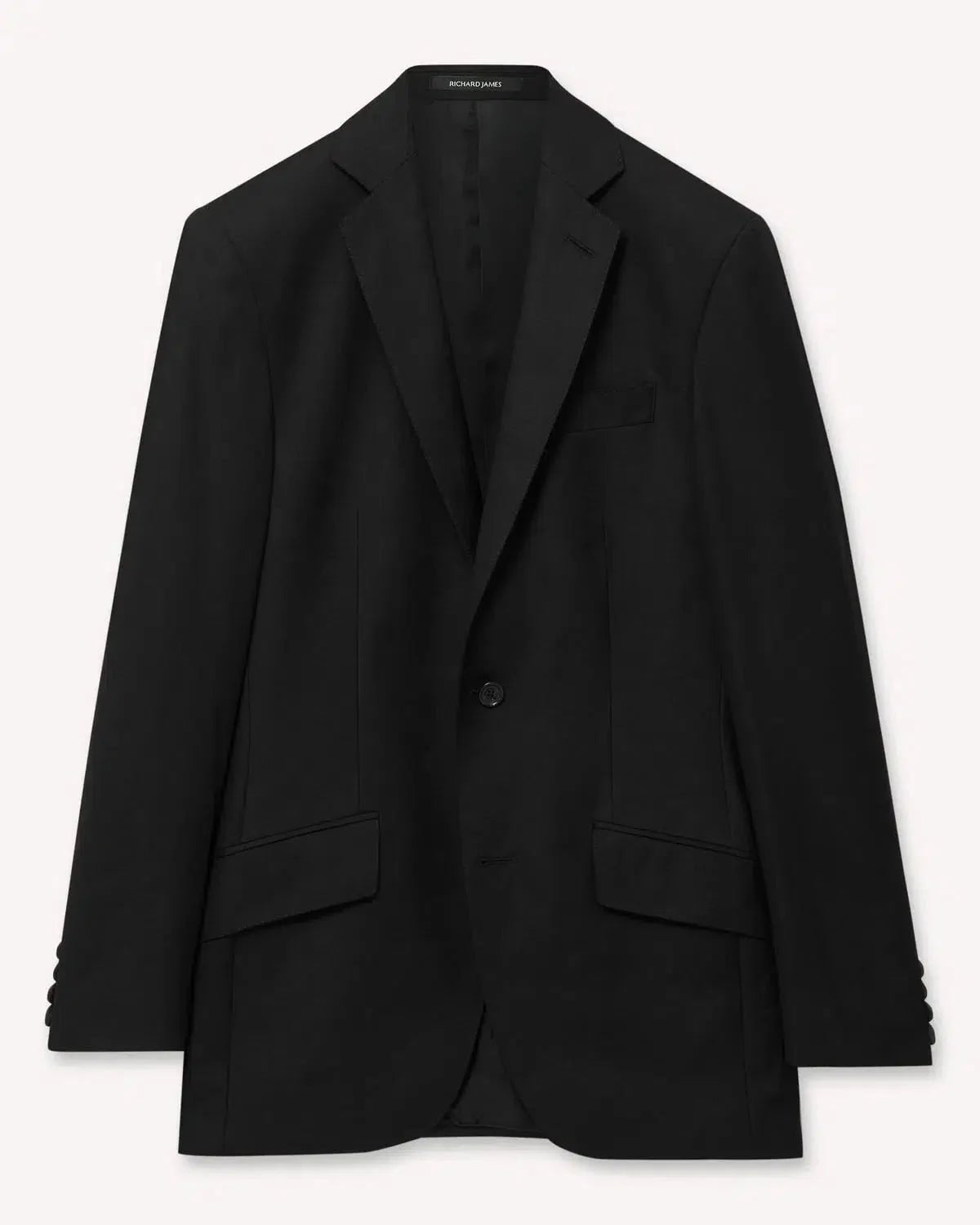 Richard James Hyde Fine Twill Suit Jacket Black - Malford_of_London_Tailoring_Archive