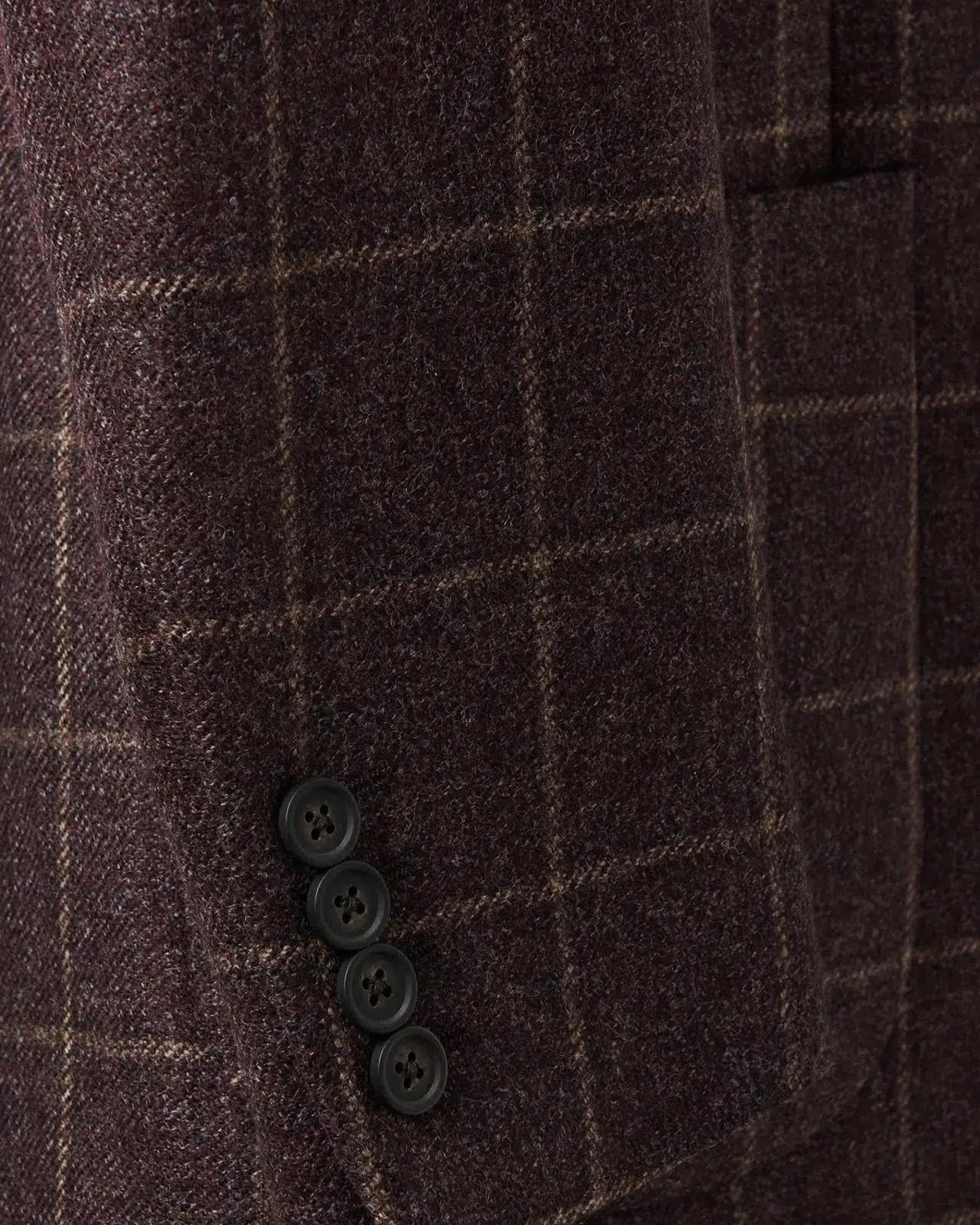 Richard James Large Window Check Tweed Jacket Brown Camel - Malford_of_London_Tailoring_Archive