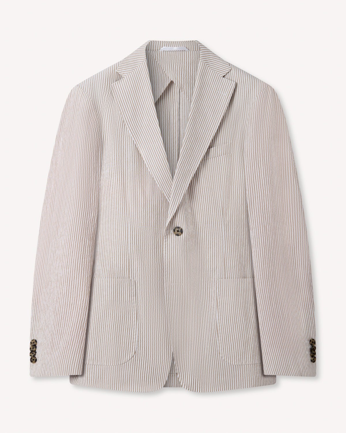 Richard James London CARLISLE SEER SUCKER SB JACKET Natural – Savile Row Menswear Outlet | Malford of London