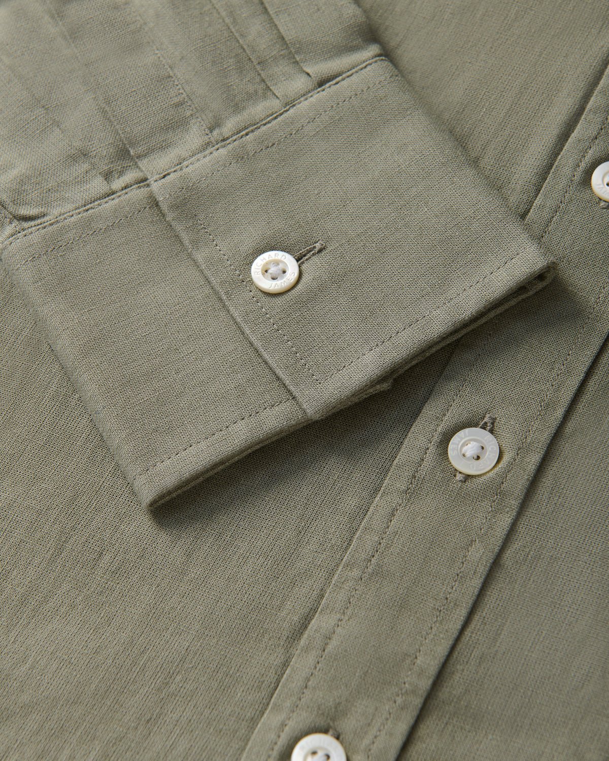 Richard James London Classic Linen Blend Shirt Taupe - Malford_of_London_Tailoring_Archive