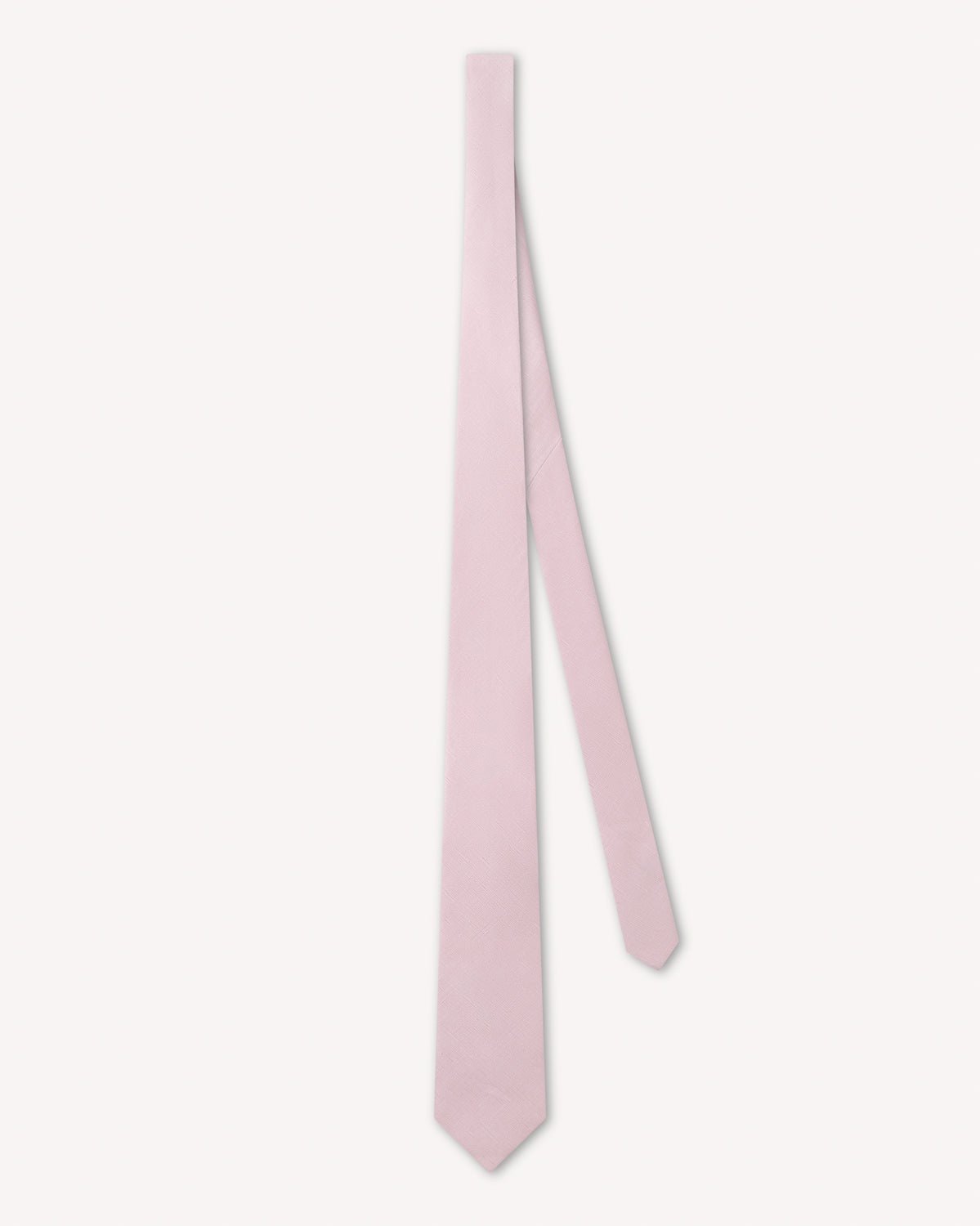 Richard James London Soho Linen Silk Tie Pink - Malford_of_London_Tailoring_Archive