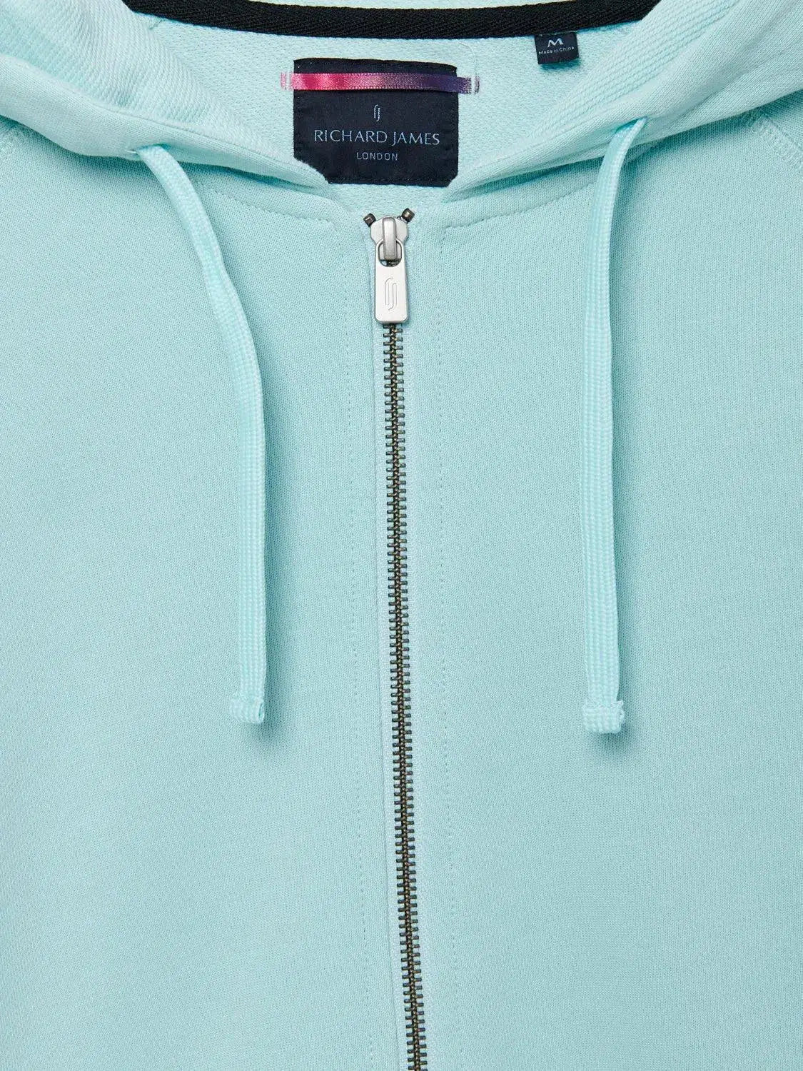 Richard James Lounge Hoodie Aqua - Malford_of_London_Tailoring_Archive