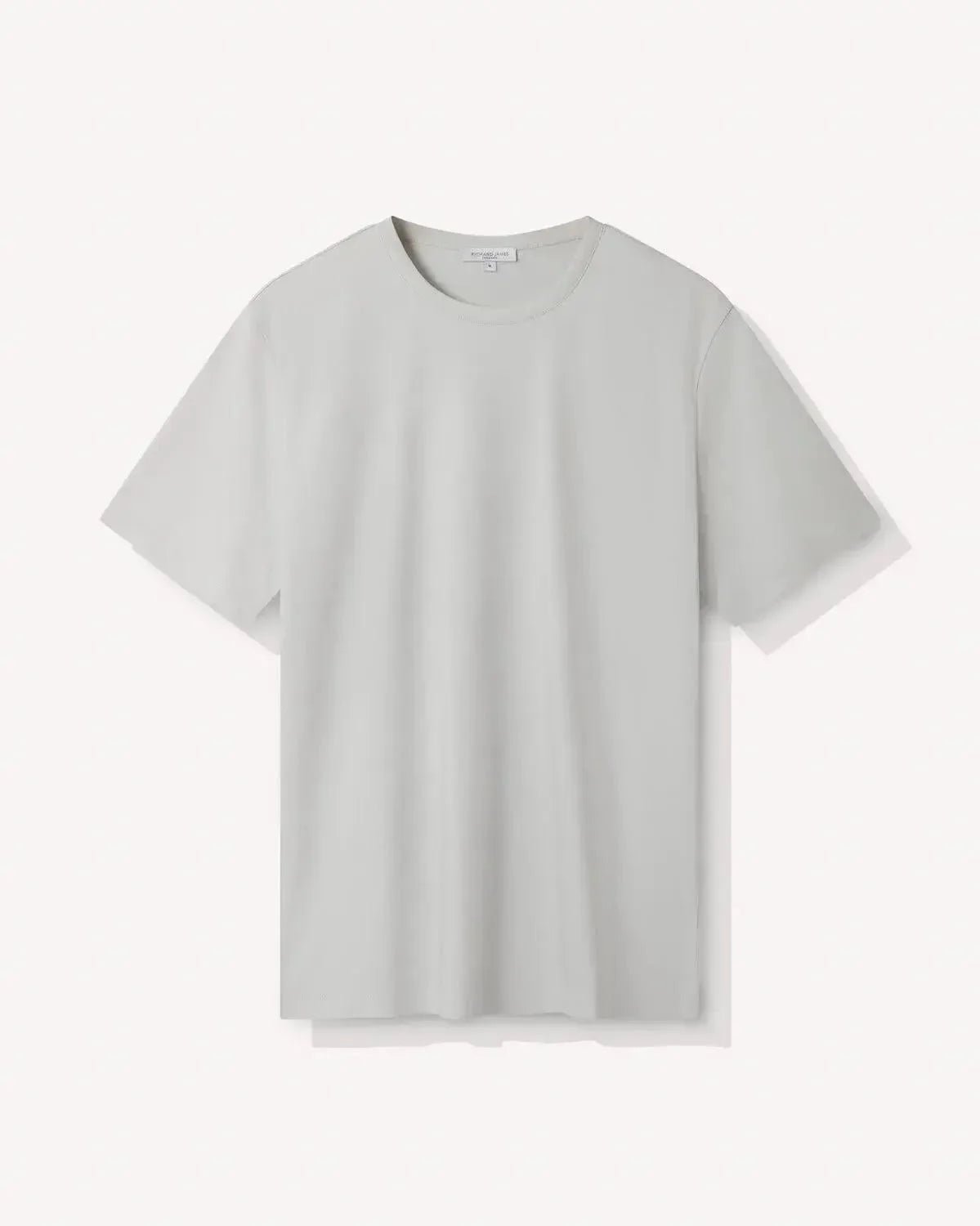 Richard James Mercerised Cotton T-Shirt Dove Grey - Malford_of_London_Tailoring_Archive