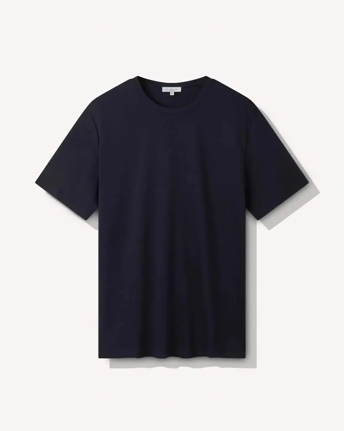 Richard James Mercerised Cotton T-Shirt Navy - Malford_of_London_Tailoring_Archive