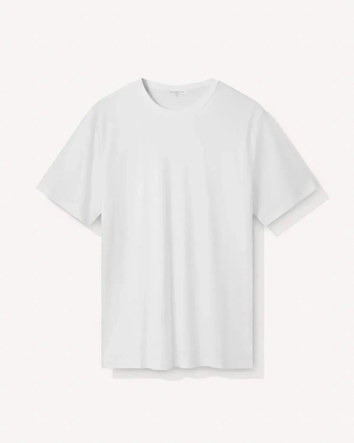 Richard James Mercerised Cotton T-Shirt White - Malford_of_London_Tailoring_Archive