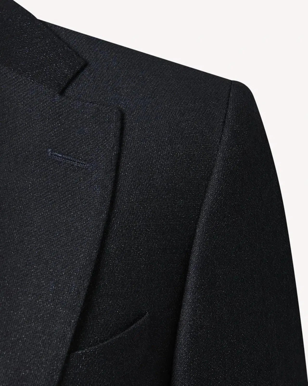 Richard James SB2 Single Breasted Textured Suit Navy - Malford_of_London_Tailoring_Archive