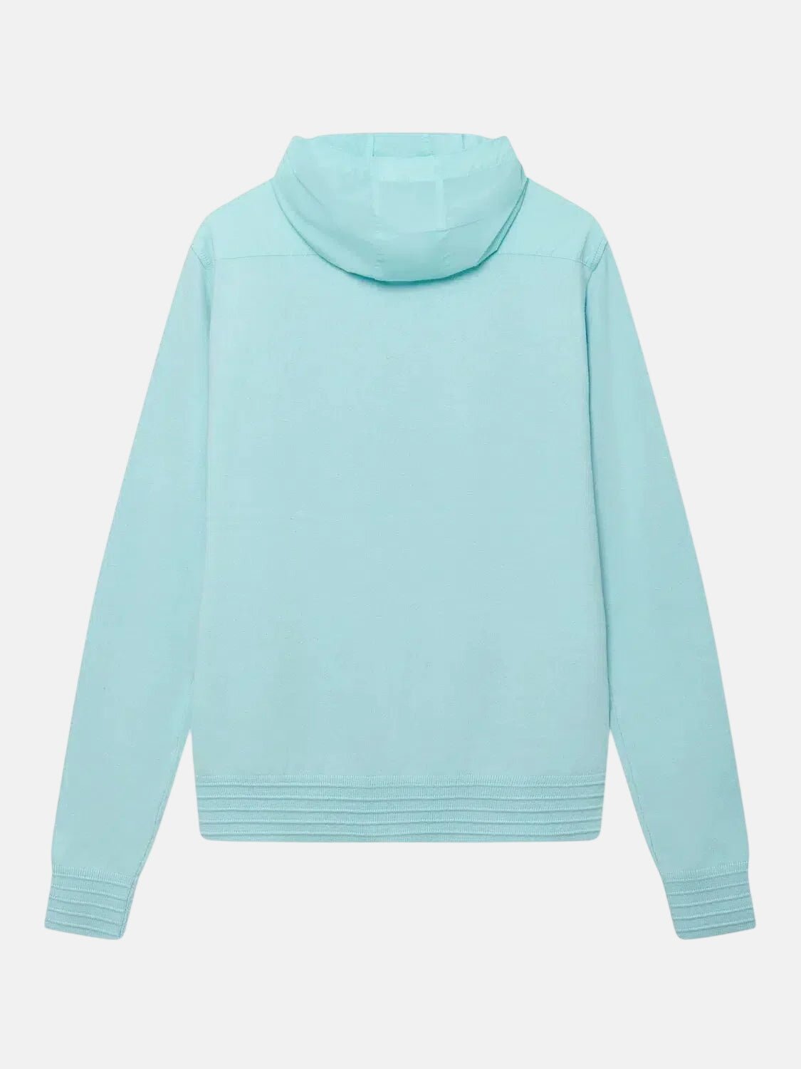 Richard James Zip Through Woven Hoodie Aqua - Malford_of_London_Tailoring_Archive