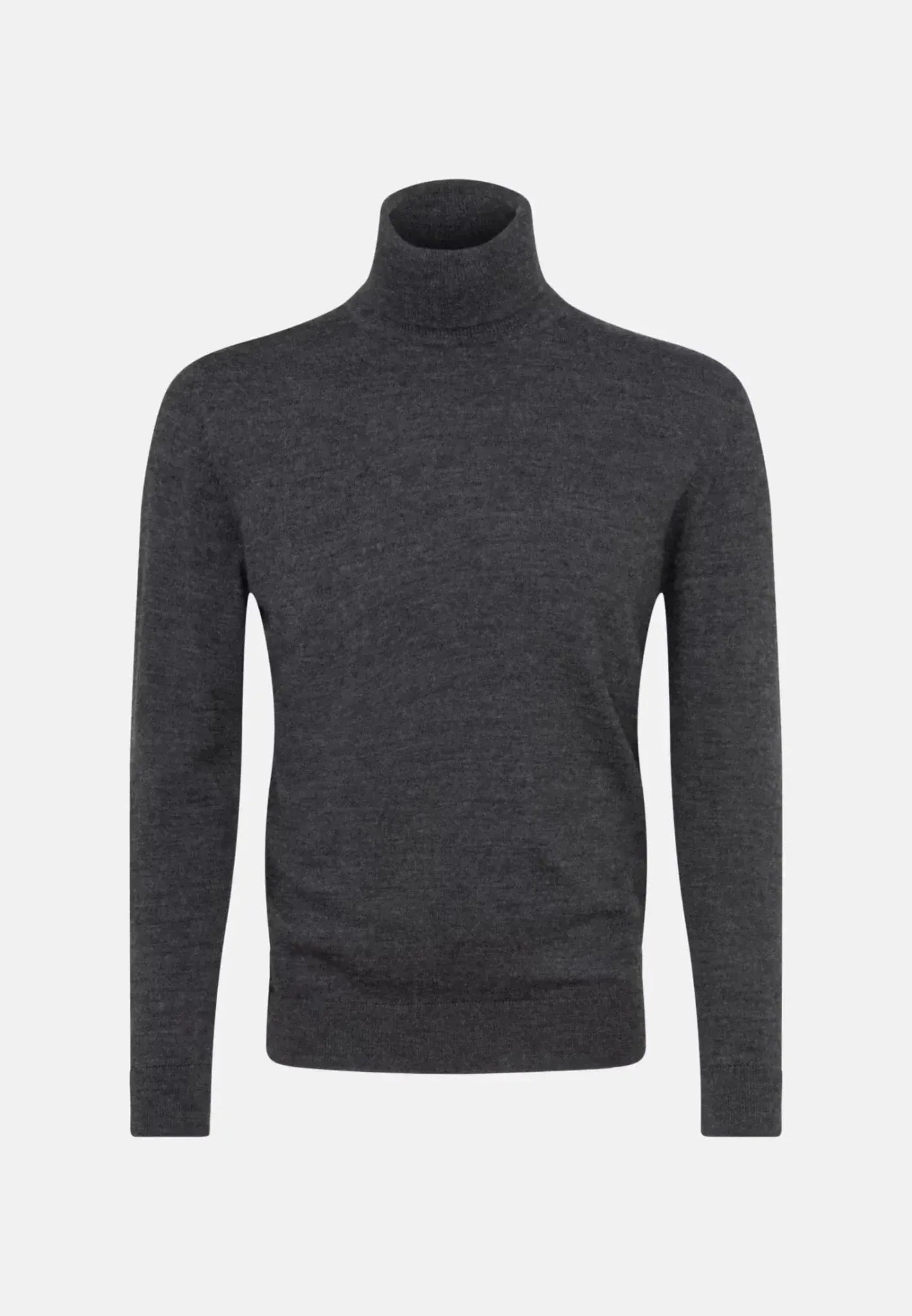 Seidensticker Merino Wool Roll Neck Knit Grey – Tailored Menswear | Malford of London