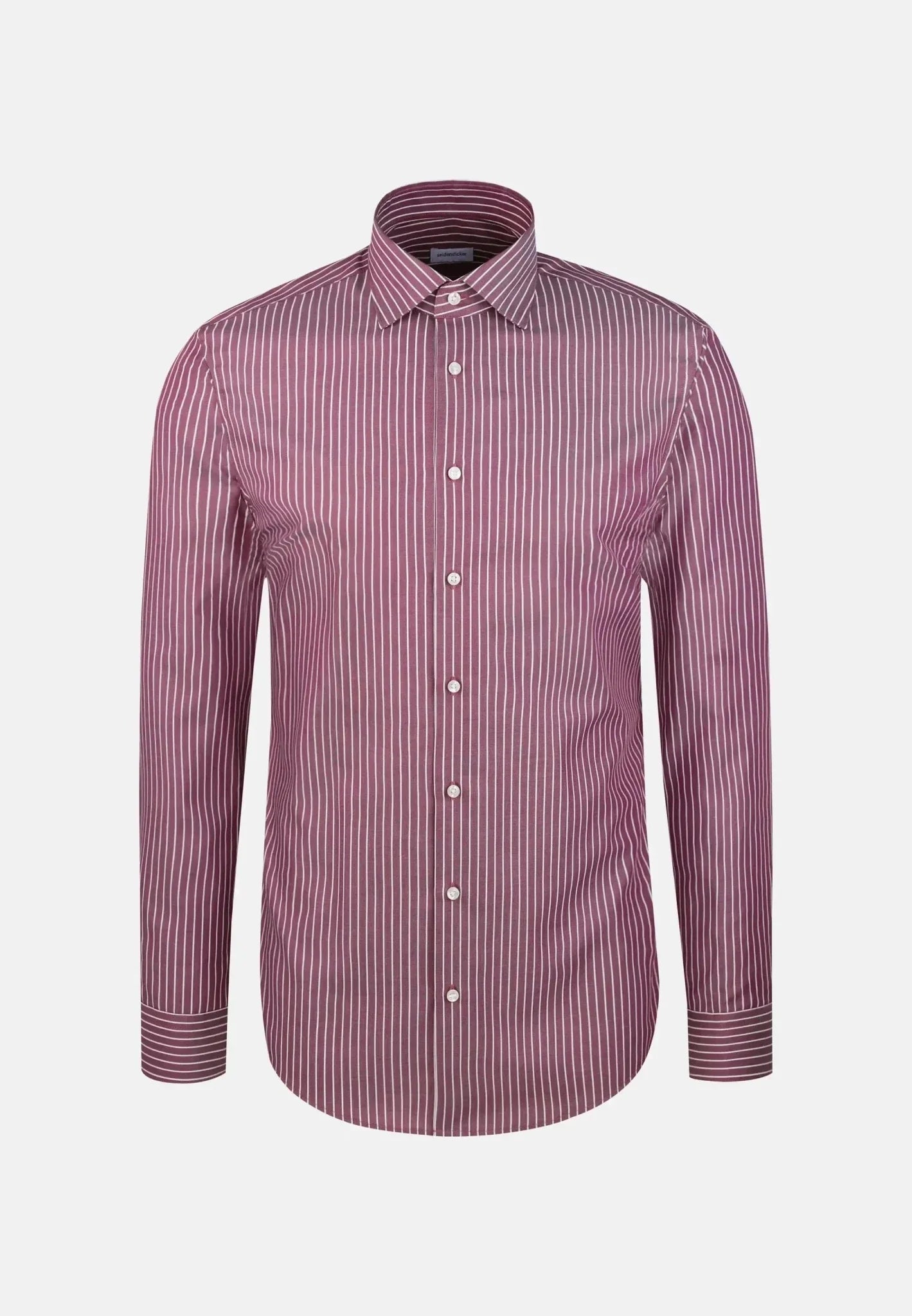 Seidensticker Slim Fit No Iron New Kent Striped Business Shirt Lilac – Tailored Menswear | Malford of London