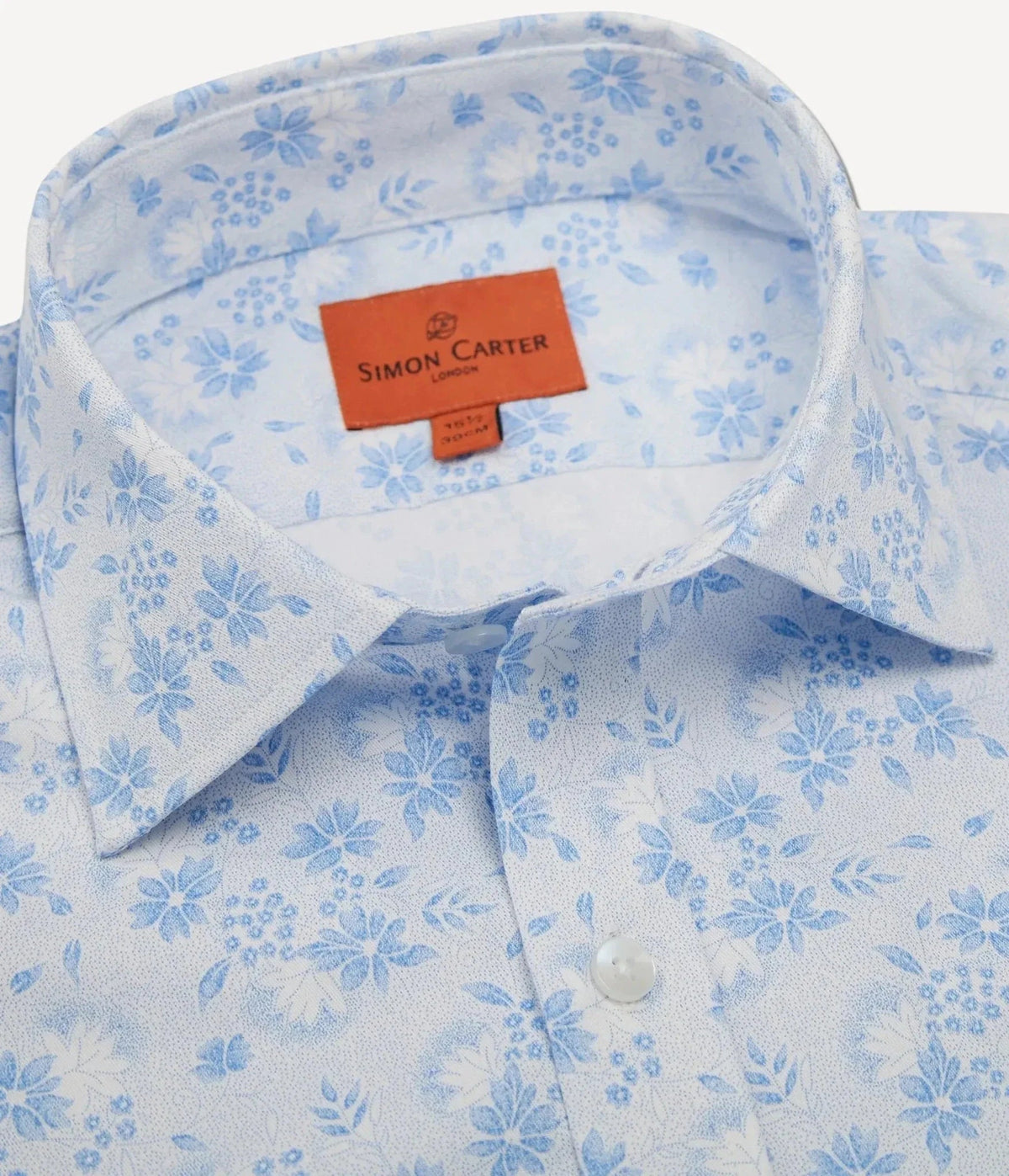 Simon Carter Regular Collar Tailored Shirt Blue - Malford_of_London_Tailoring_Archive