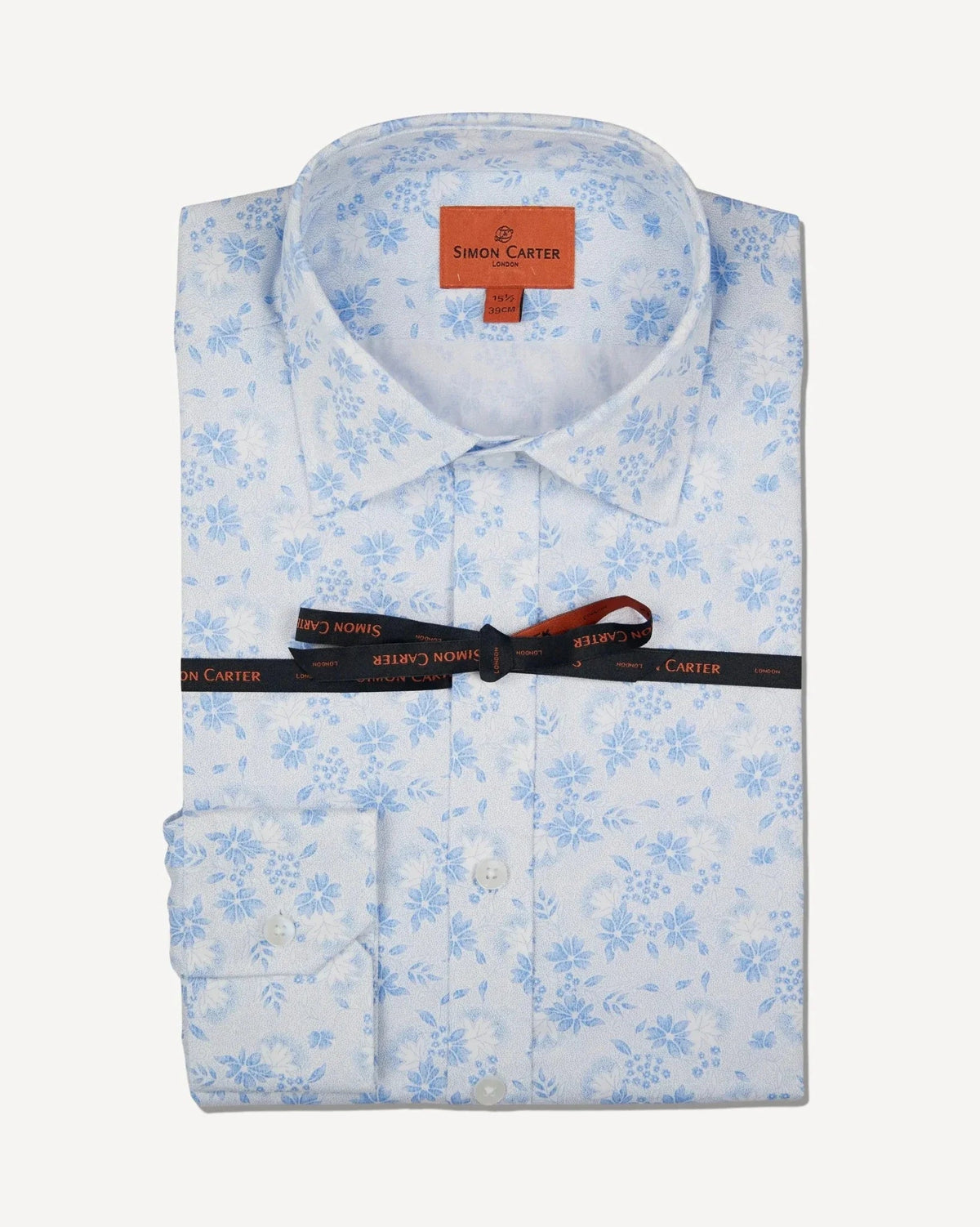 Simon Carter Regular Collar Tailored Shirt Blue - Malford_of_London_Tailoring_Archive