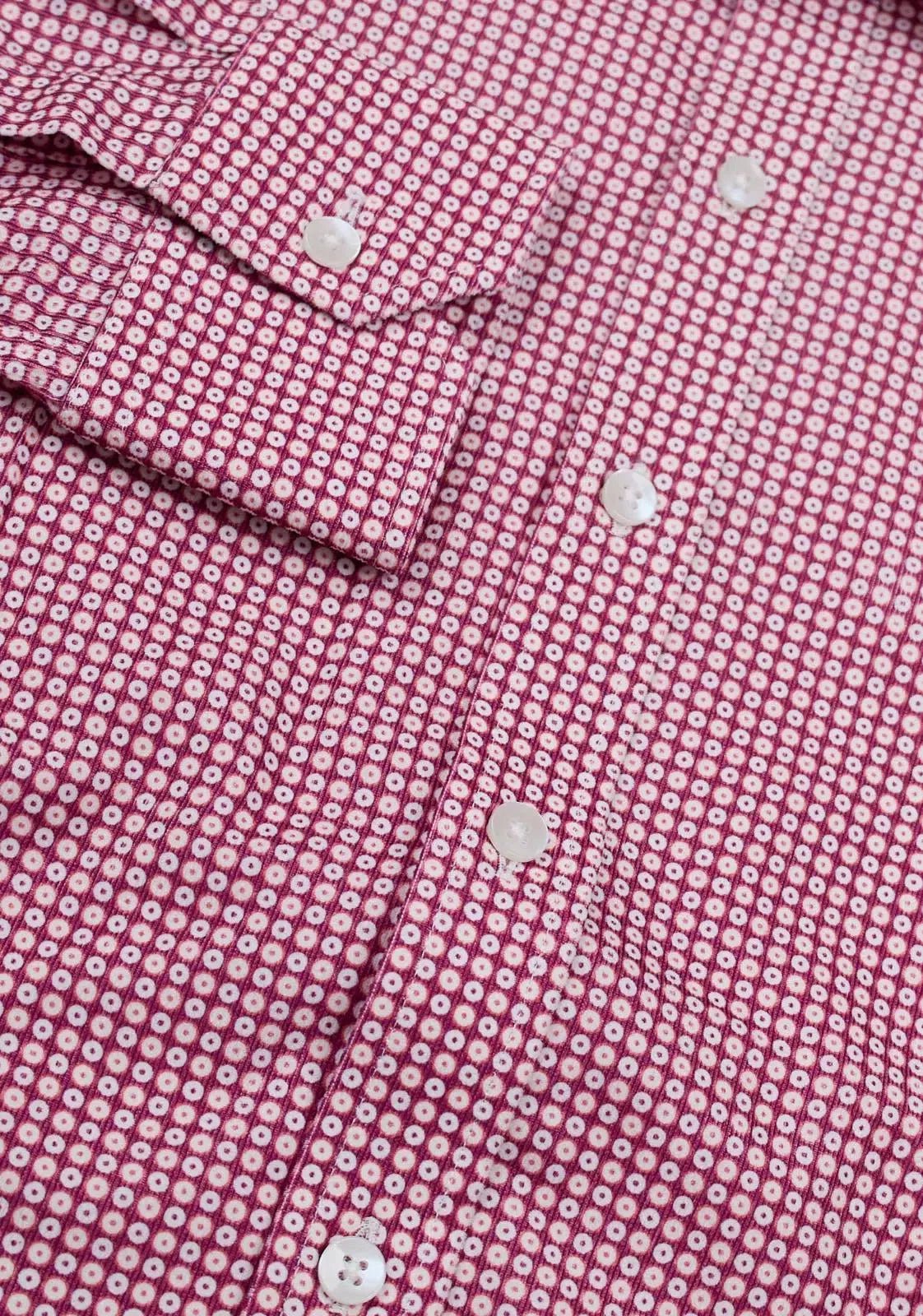 Simon Carter Tailored Fit Circle Shirt Purple/Navy/White – Savile Row Menswear Outlet | Malford of London