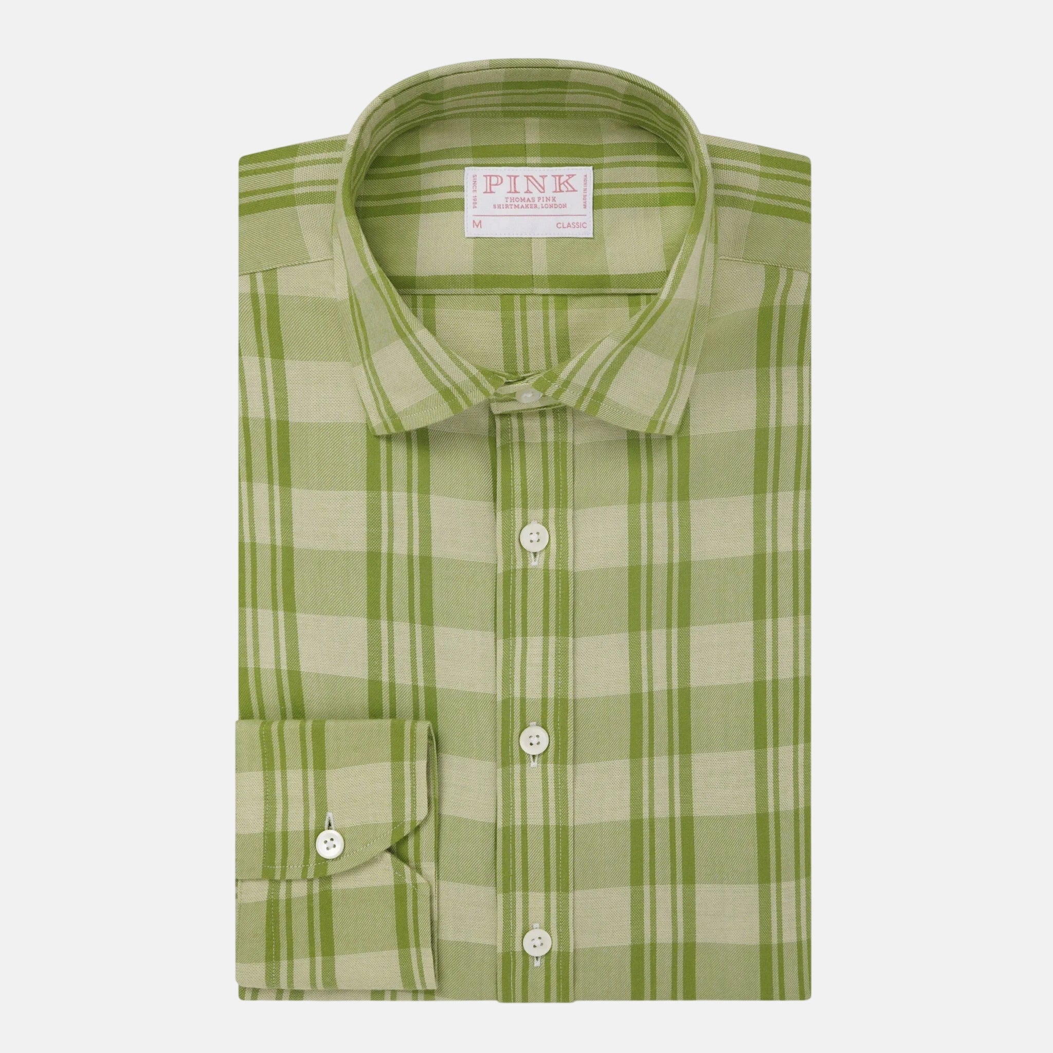 Thomas Pink Classic Fit Smart Casual Brushed Check Shirt – Savile Row Menswear Outlet | Malford of London