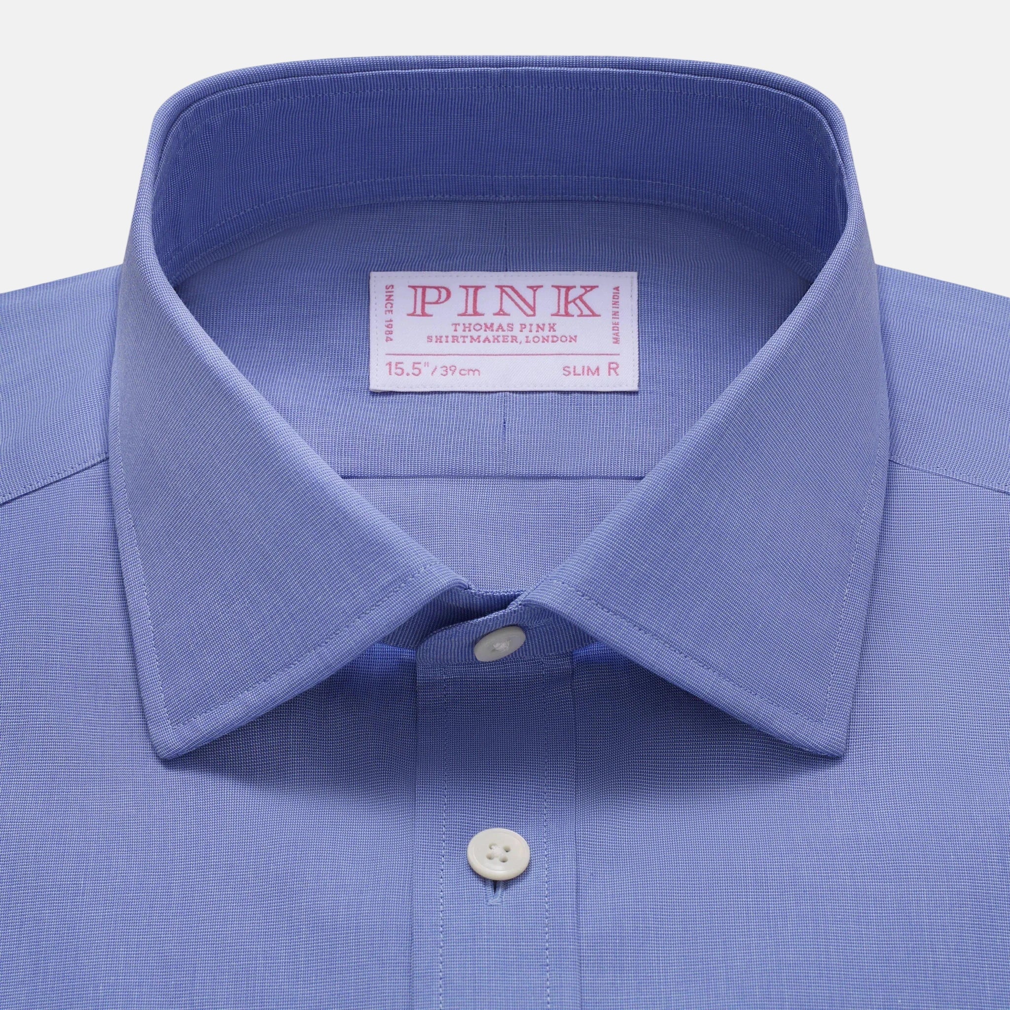 Thomas Pink Slim Fit Formal End On End Shirt Blue – Savile Row Menswear Outlet | Malford of London