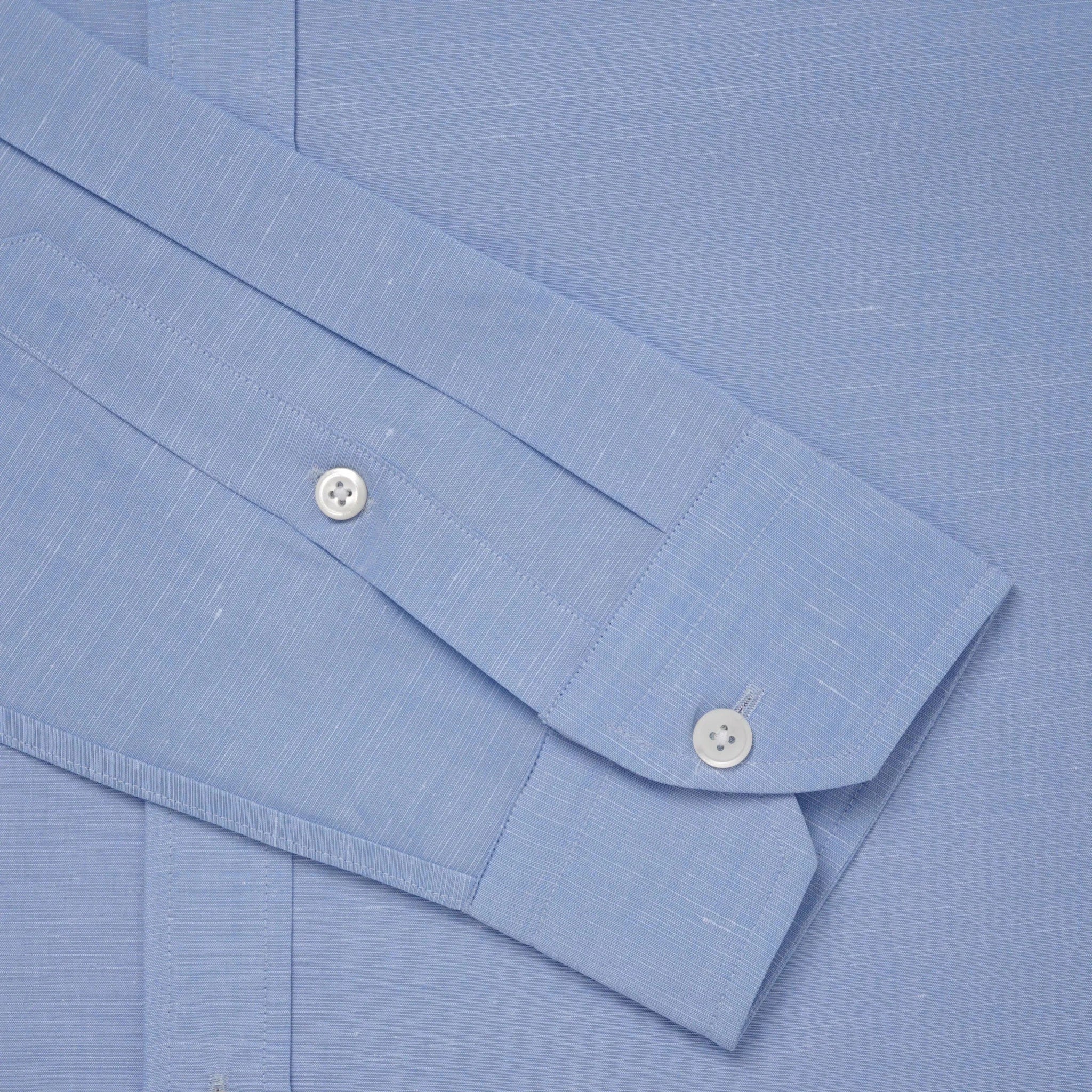 Thomas Pink Slim Fit Smart Casual Cotton Blend Slub Shirt – Savile Row Menswear Outlet | Malford of London