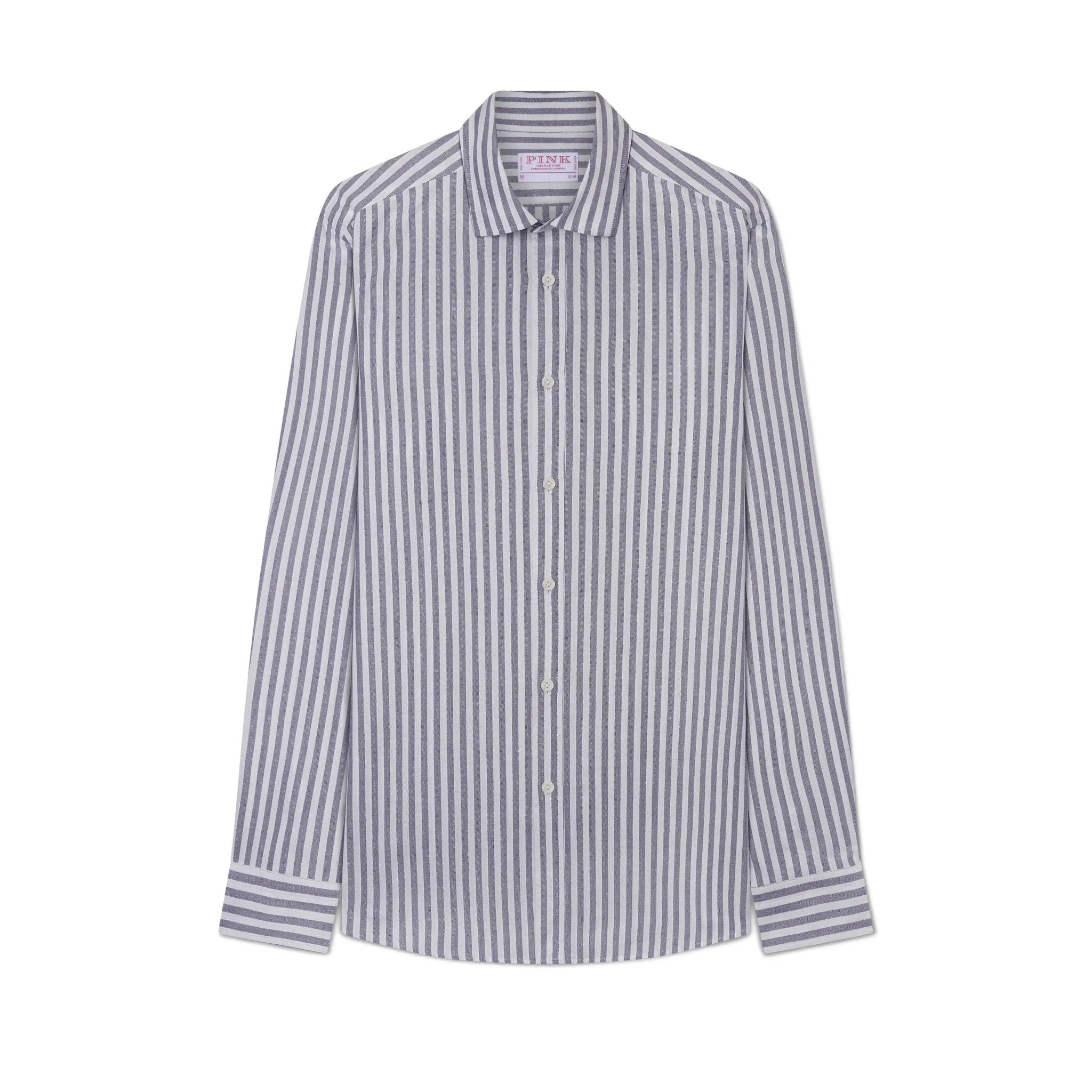 Thomas Pink Slim Fit Smart Casual Woven Stripe Shirt – Savile Row Menswear Outlet | Malford of London