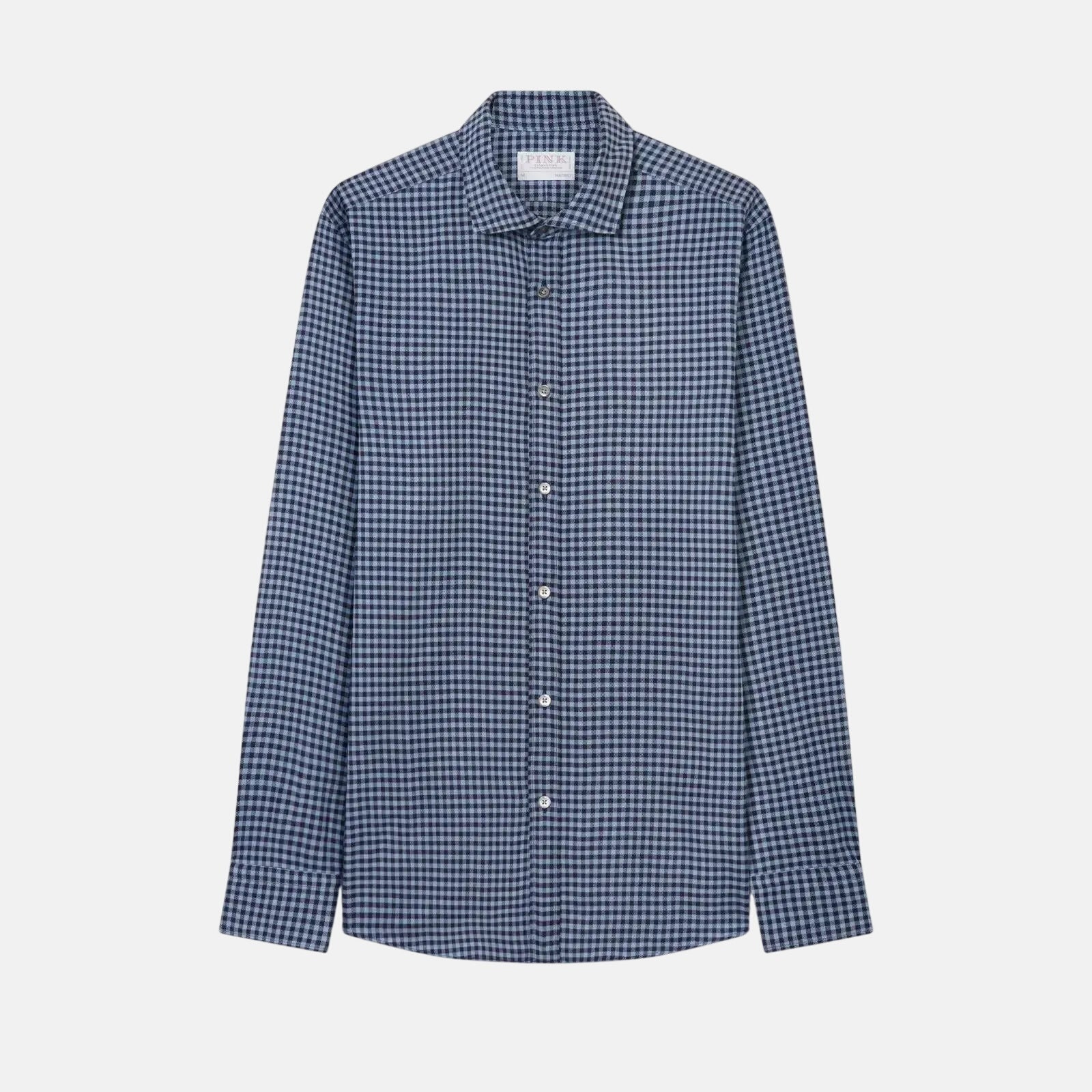 Thomas Pink Tailored Fit Smart Casual Brushed Check Shirt – Savile Row Menswear Outlet | Malford of London