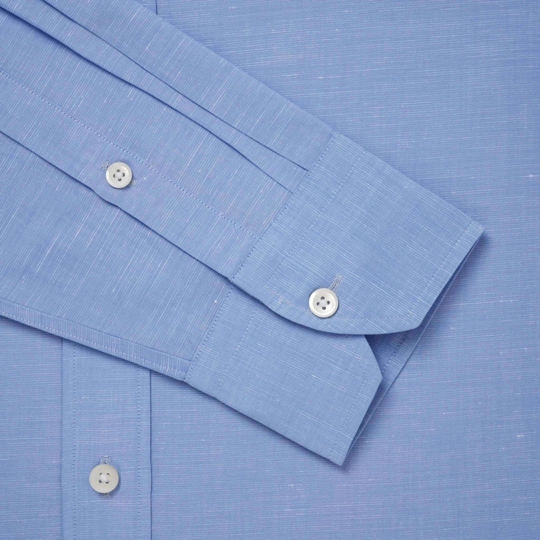 Thomas Pink Tailored Fit Smart Casual Cotton Blend Slub Shirt – Savile Row Menswear Outlet | Malford of London
