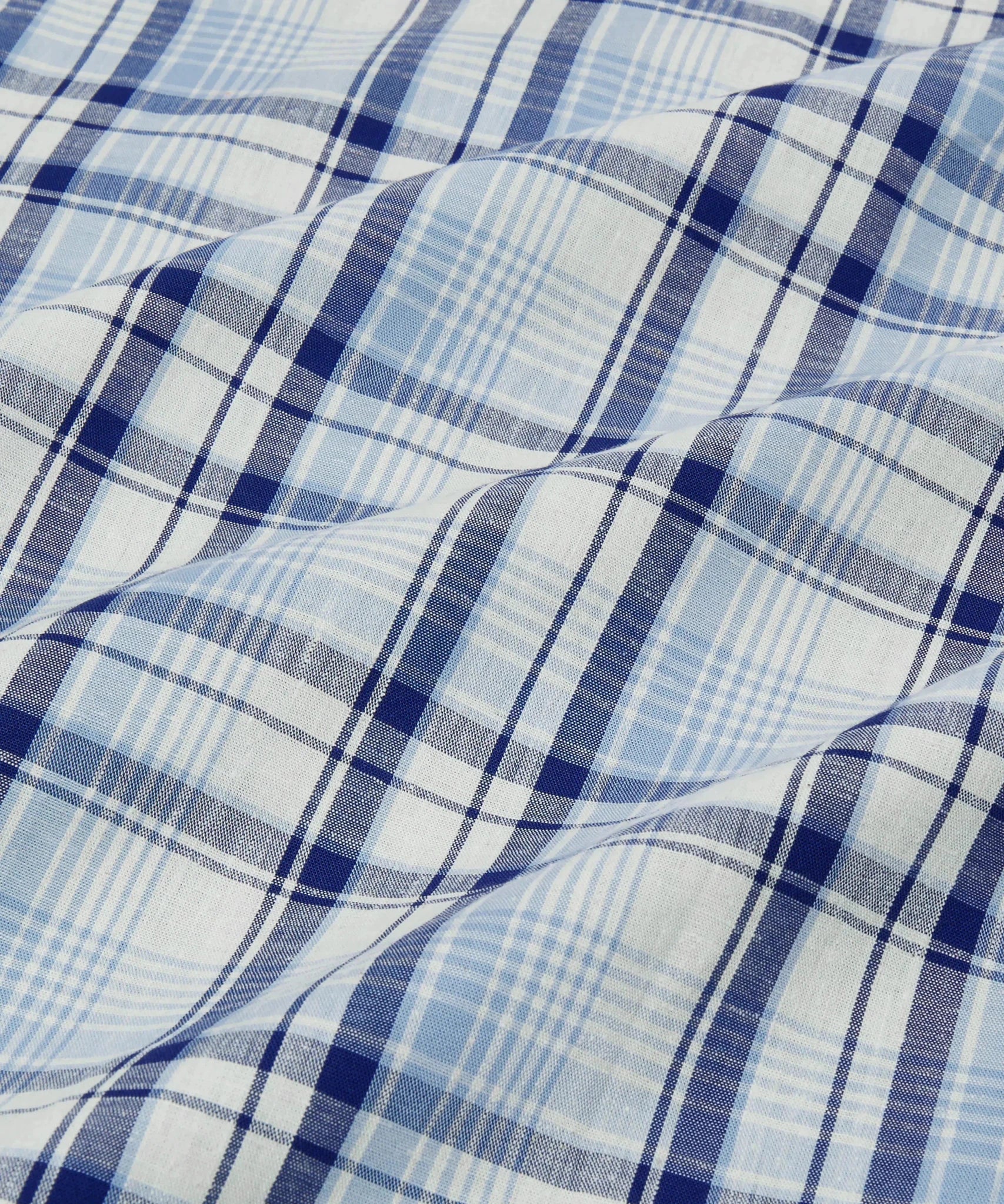Thomas Pink Tailored Fit Smart Casual Cotton Slub Check Shirt – Savile Row Menswear Outlet | Malford of London